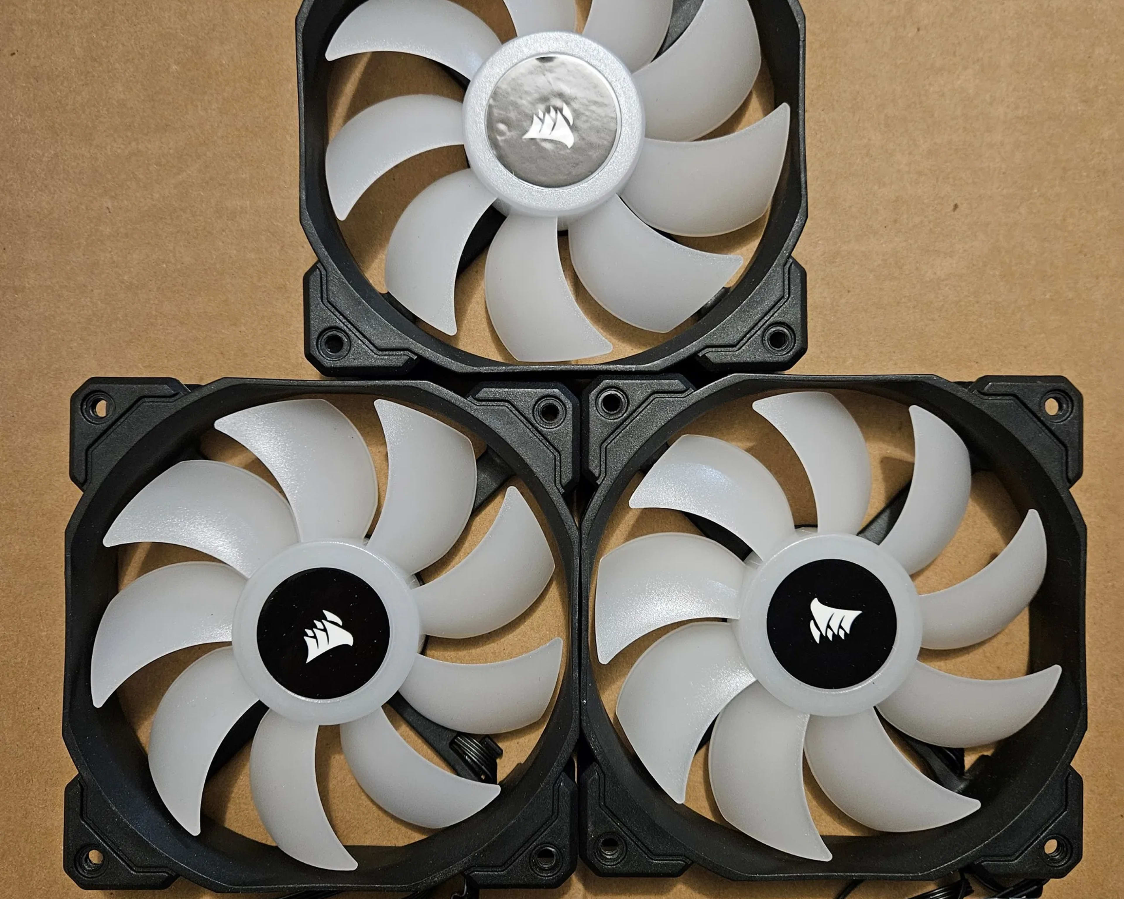 3x Corsair SP120 RGB 120mm Fans - Used - Good Condition