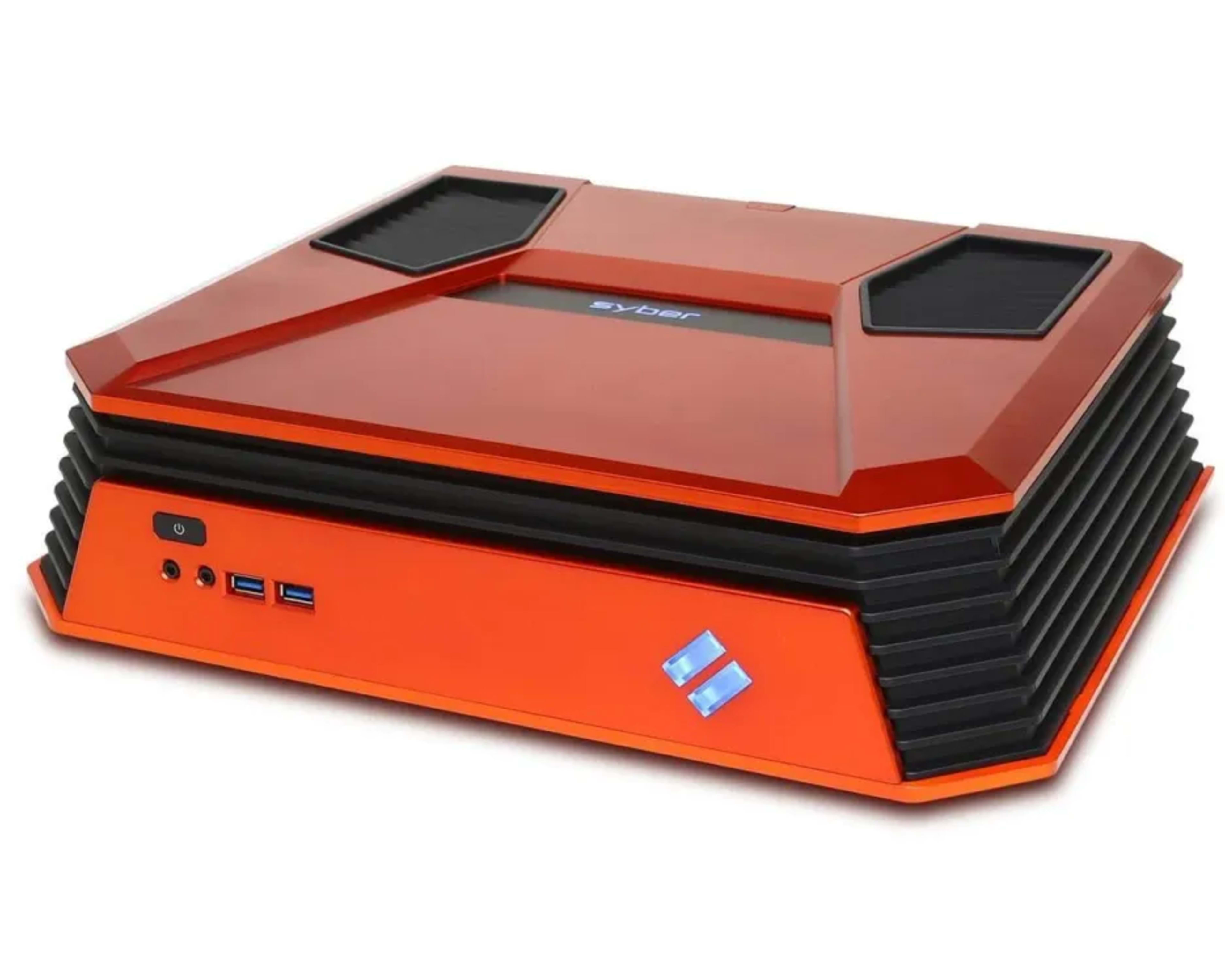 CYBERPOWERPC Syber SCC0100 Orange Mini ITX Gaming Case