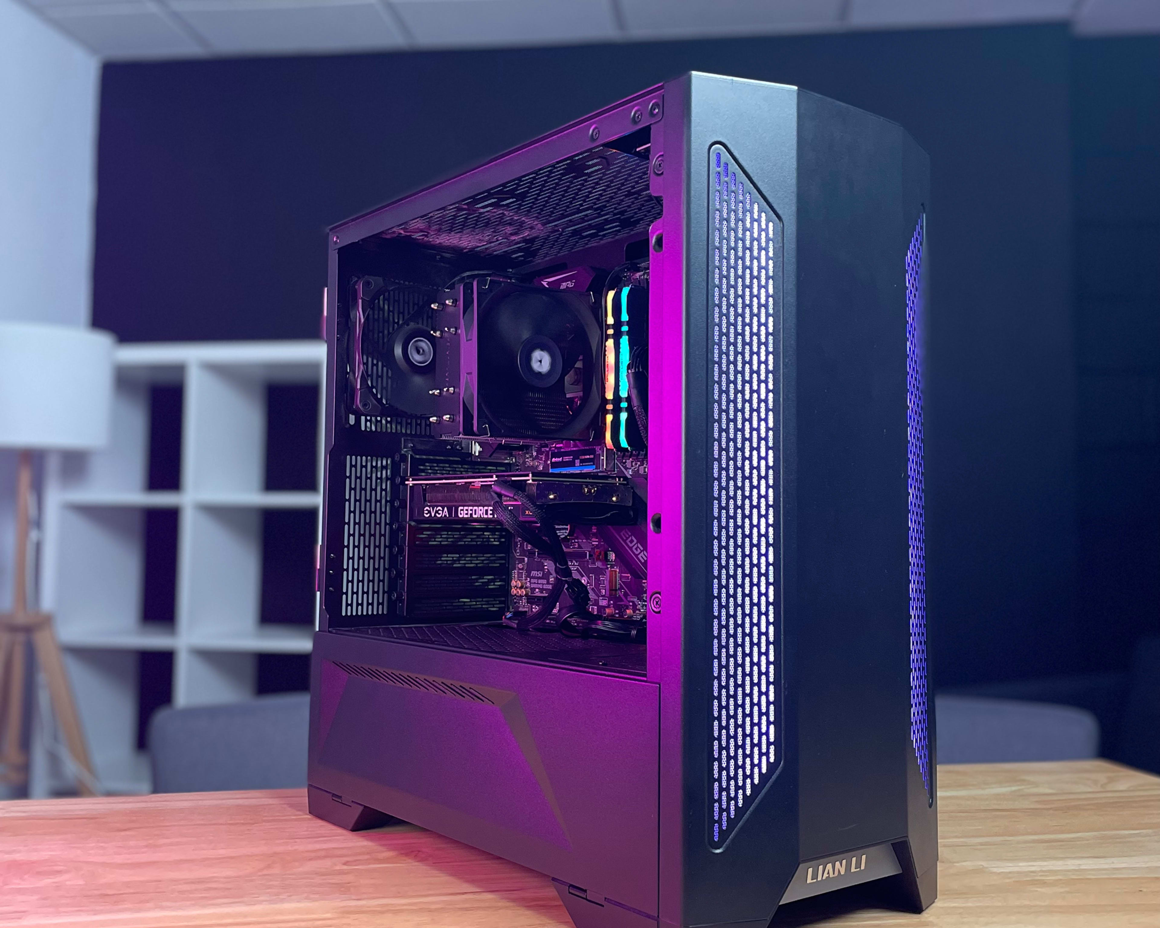 High-Performance Gaming PC: Ryzen 5 5600x, RTX 3060, 512GB NVMe SSD, 16GB RAM, RGB Tower