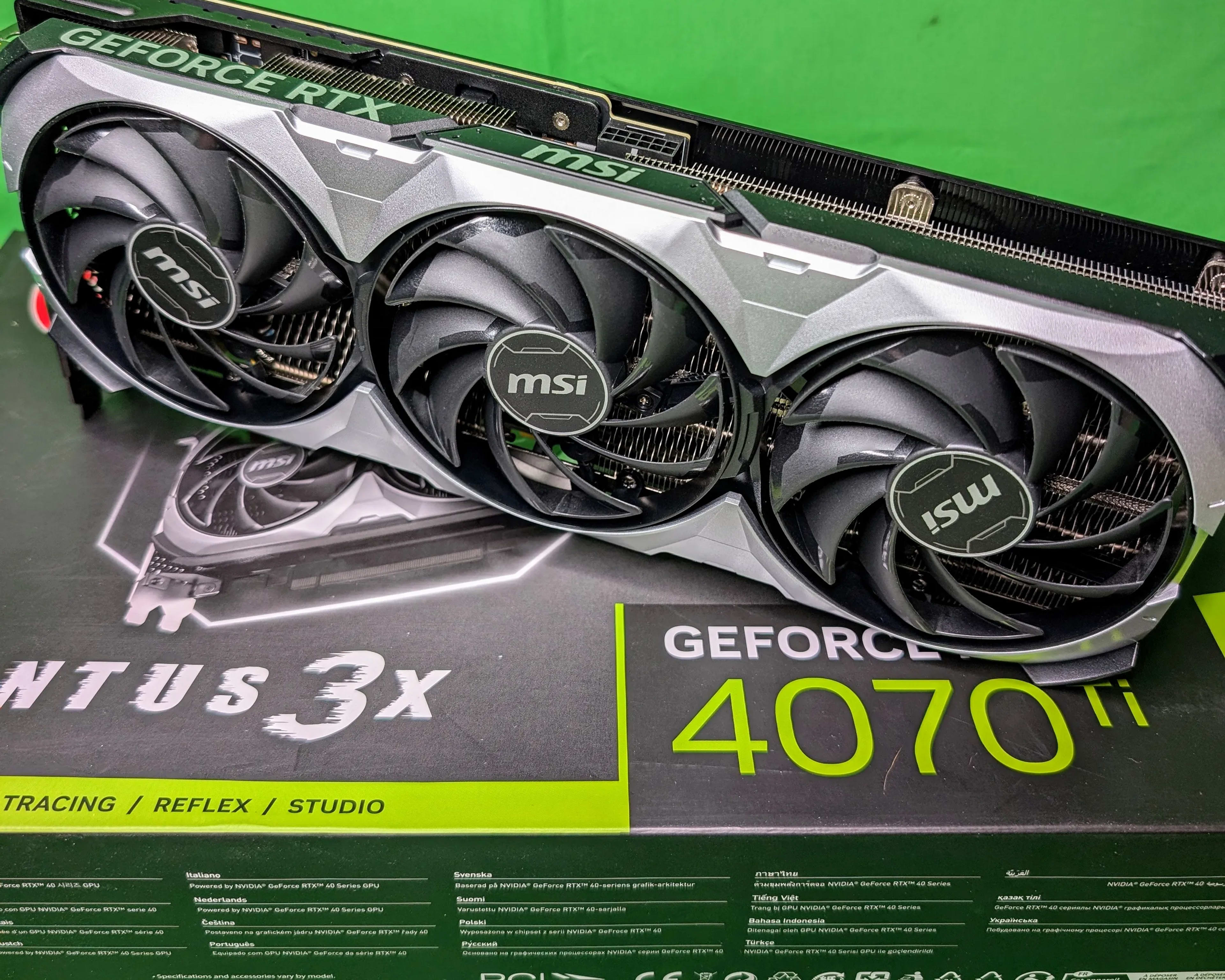 MSI RTX 4070Ti 12GB VENTUS 3X OC 12GB DDR6X