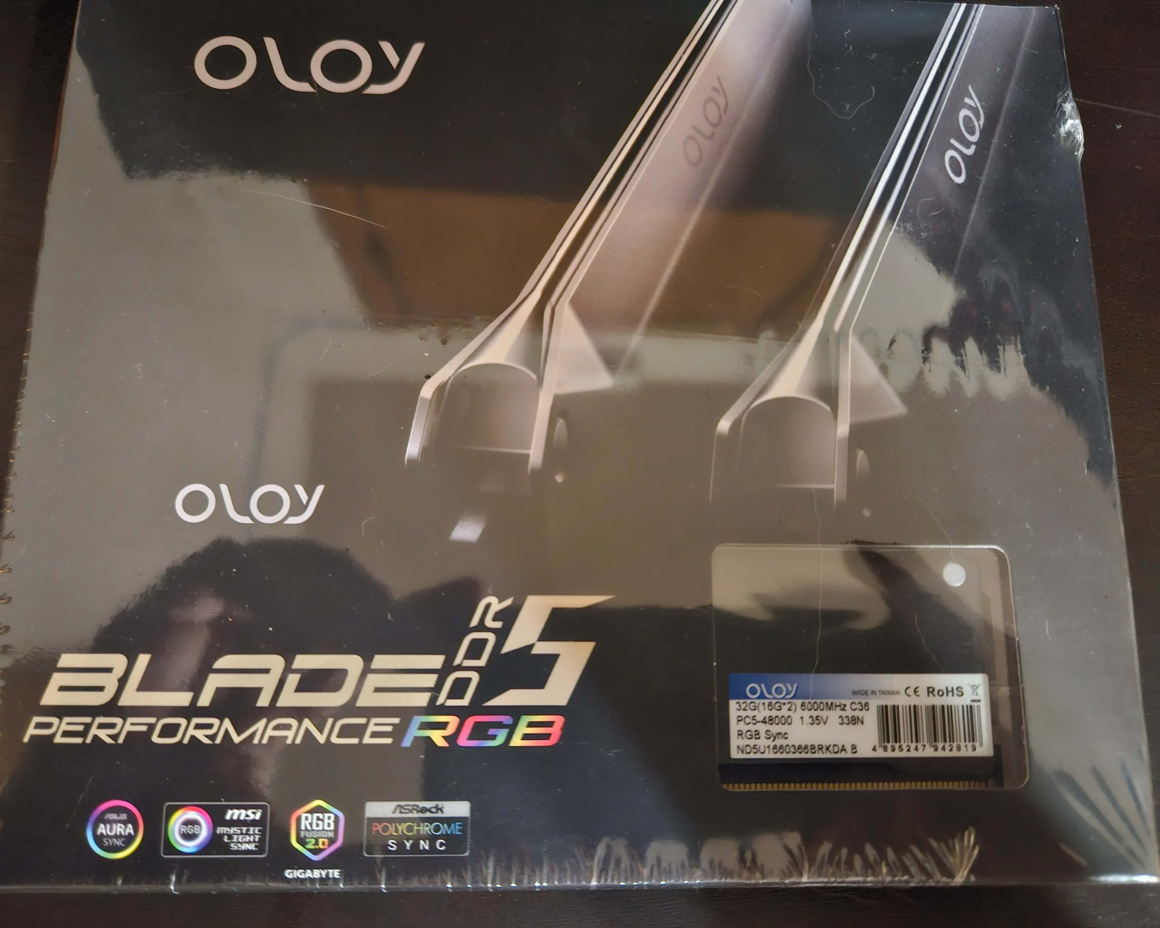 OLOy BNIB Blade RGB 32GB (2 x 16GB) 288-Pin PC RAM DDR5 6000 (PC5 48000)