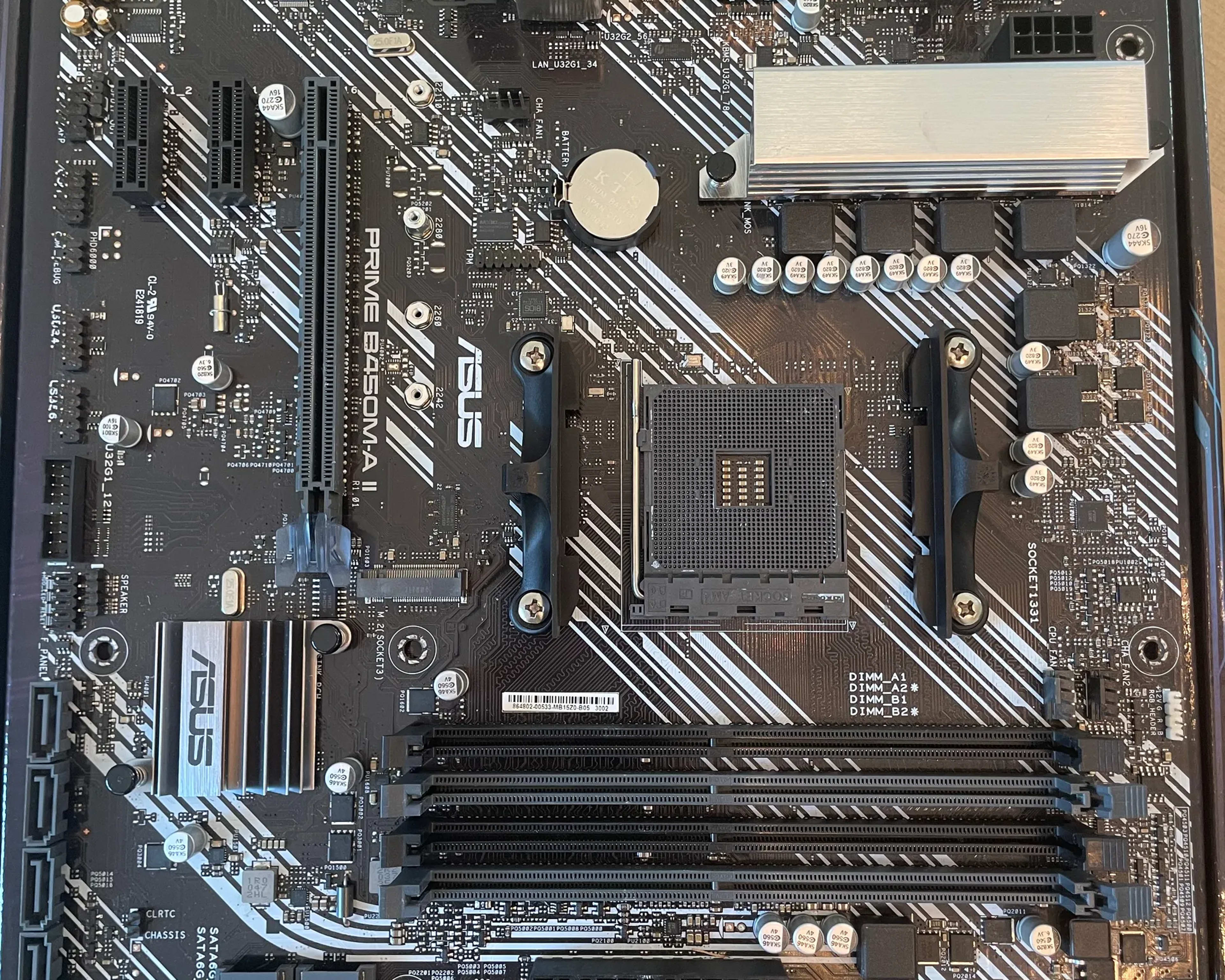 *For Parts* ASUS Prime B450M-A II Motherboard