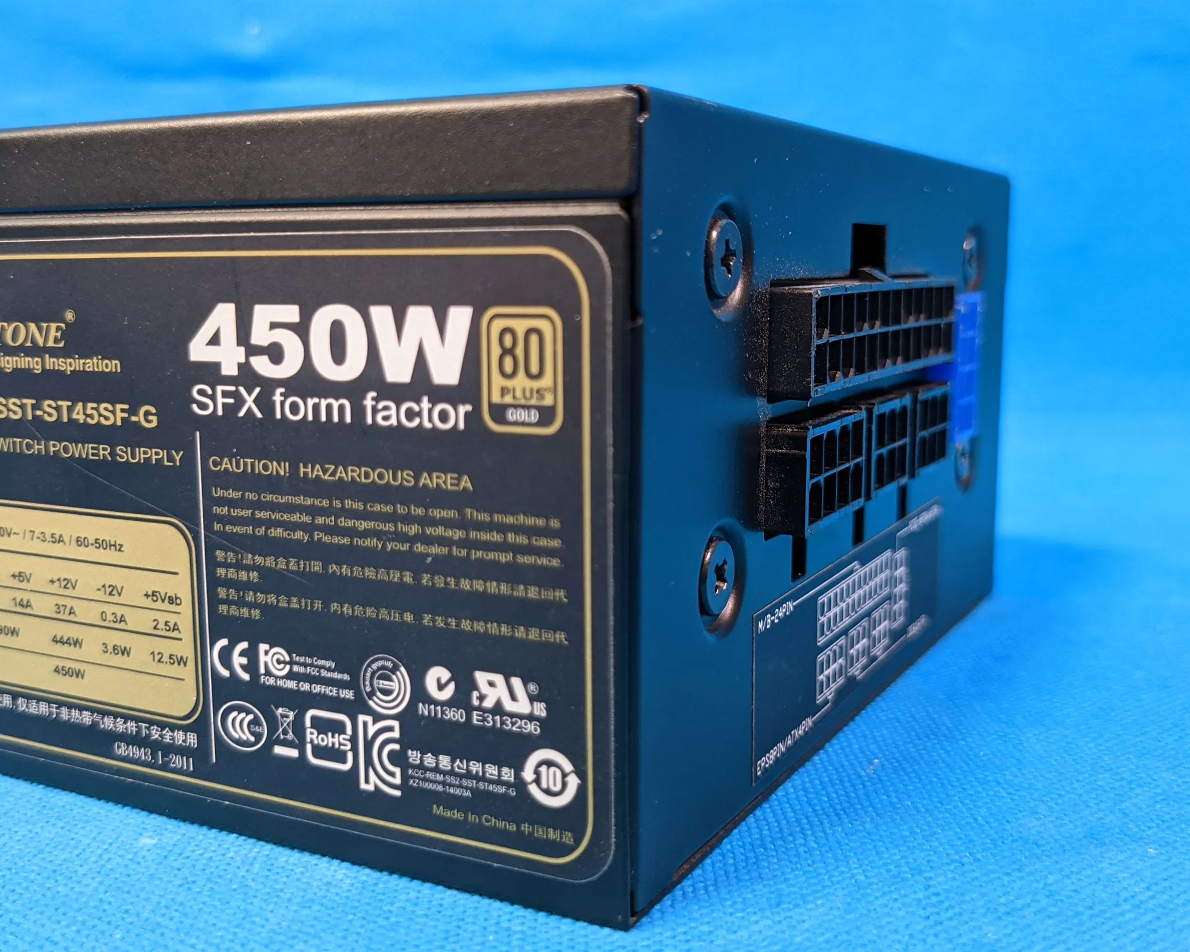 SilverStone 450W Fully-Modular 80 PLUS Gold SFX Desktop Power Supply Unit SST-ST45SF-G