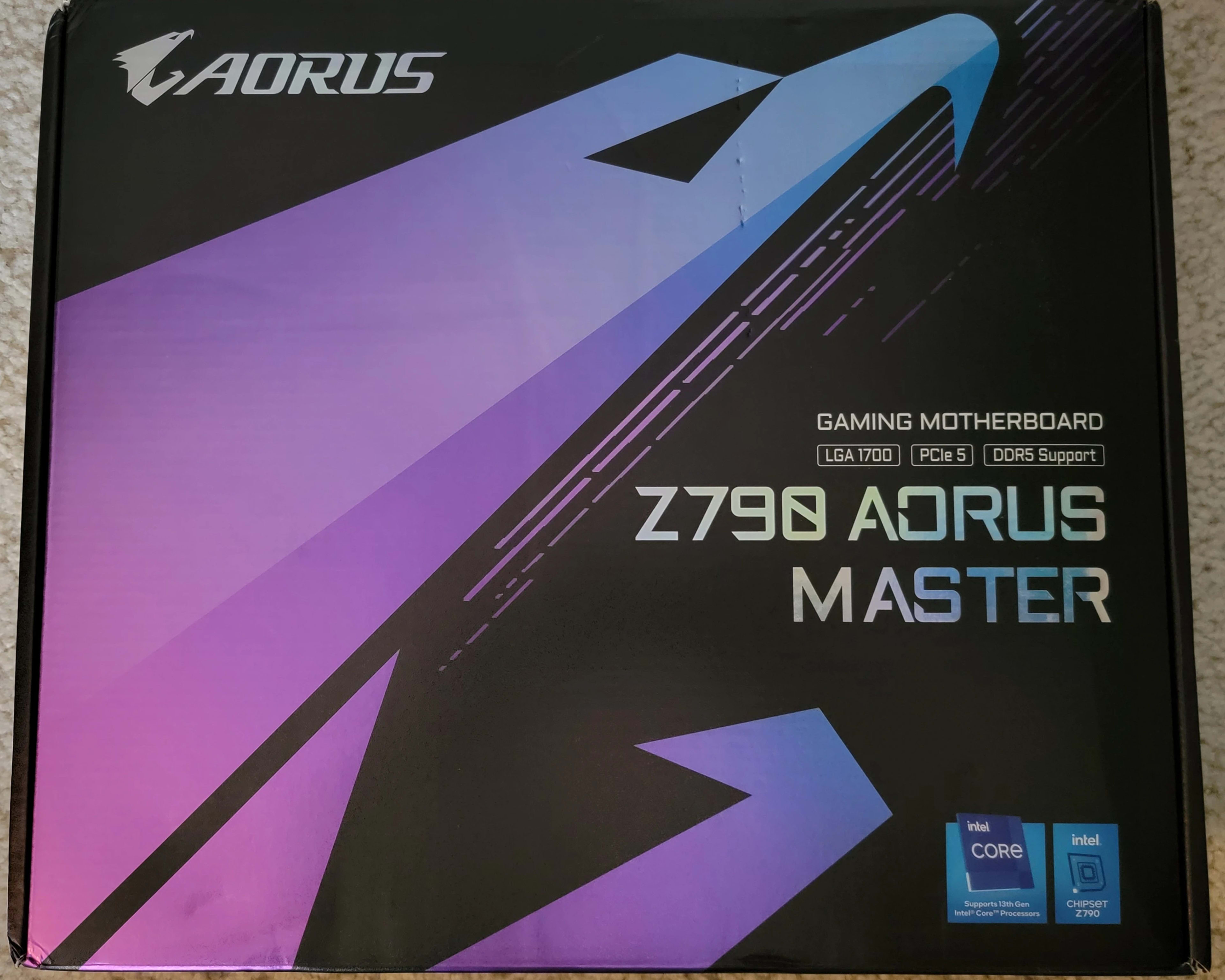 Gigabyte Z790 Aorus Master LGA 1700 EATX Motherboard Brand New In Box Sealed
