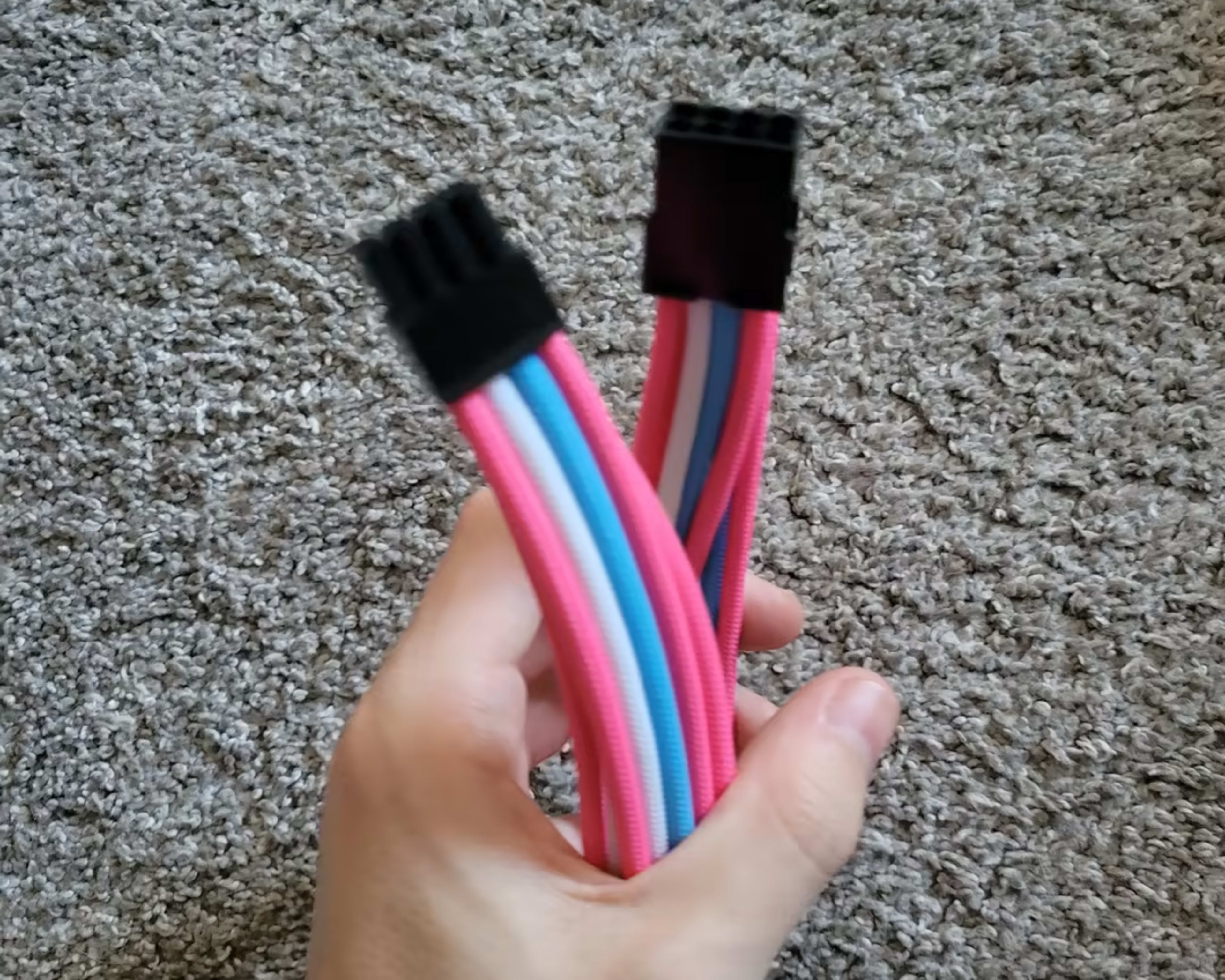 Sleeved 8 pin gpu cable