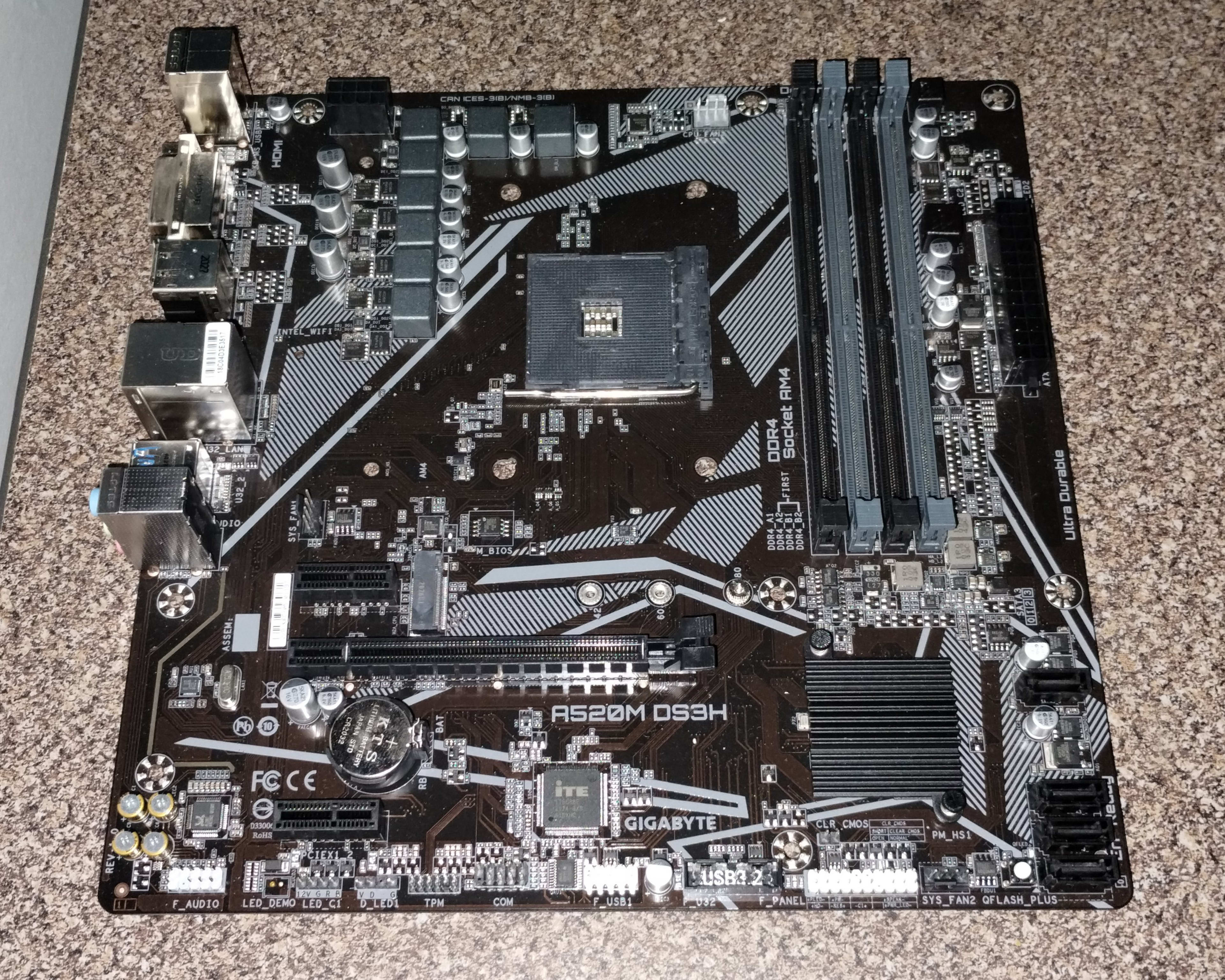 Gigabyte A520M DS3H mATX motherboard