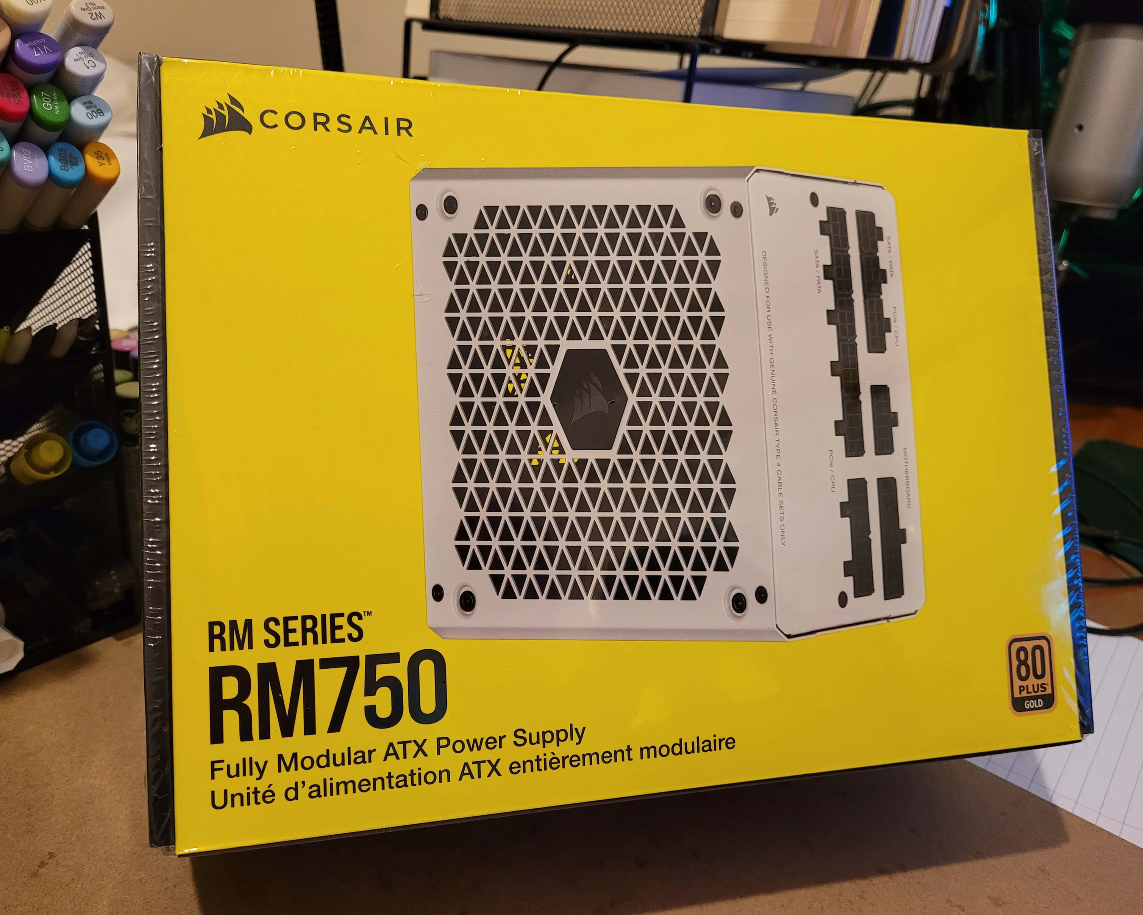 Corsair RM750 W 80+ Gold Certified Fully Modular ATX Power Supply (NEW UNOPENED)