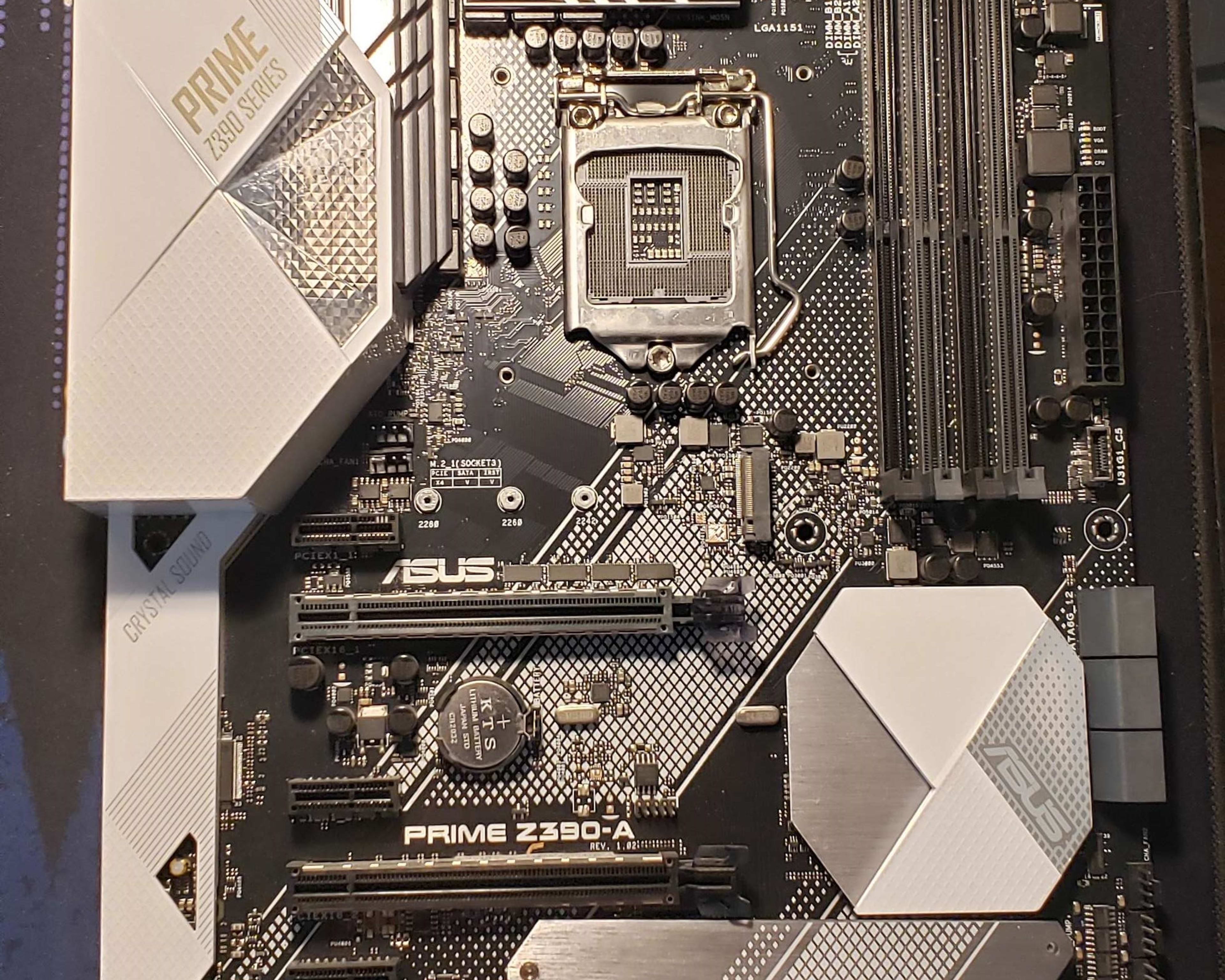 [USED] ASUS Prime Z390-A Motherboard LGA1151 (Intel 8th And 9th Gen) ATX DDR4 DP HDMI M.2 USB 3.1