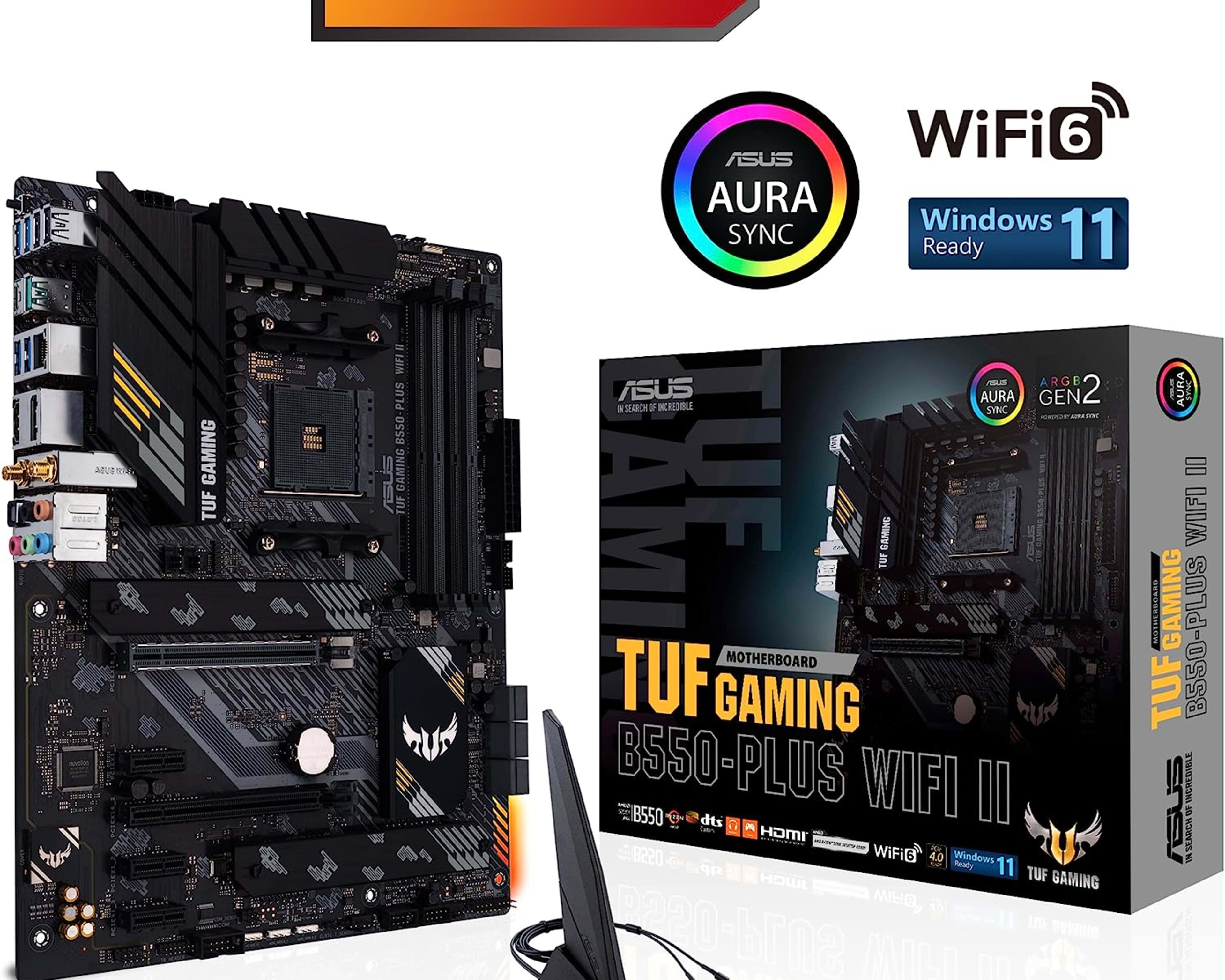 ASUS B550-PLUS TUF Gaming WiFi II AMD AM4 ATX Motherboard DDR4