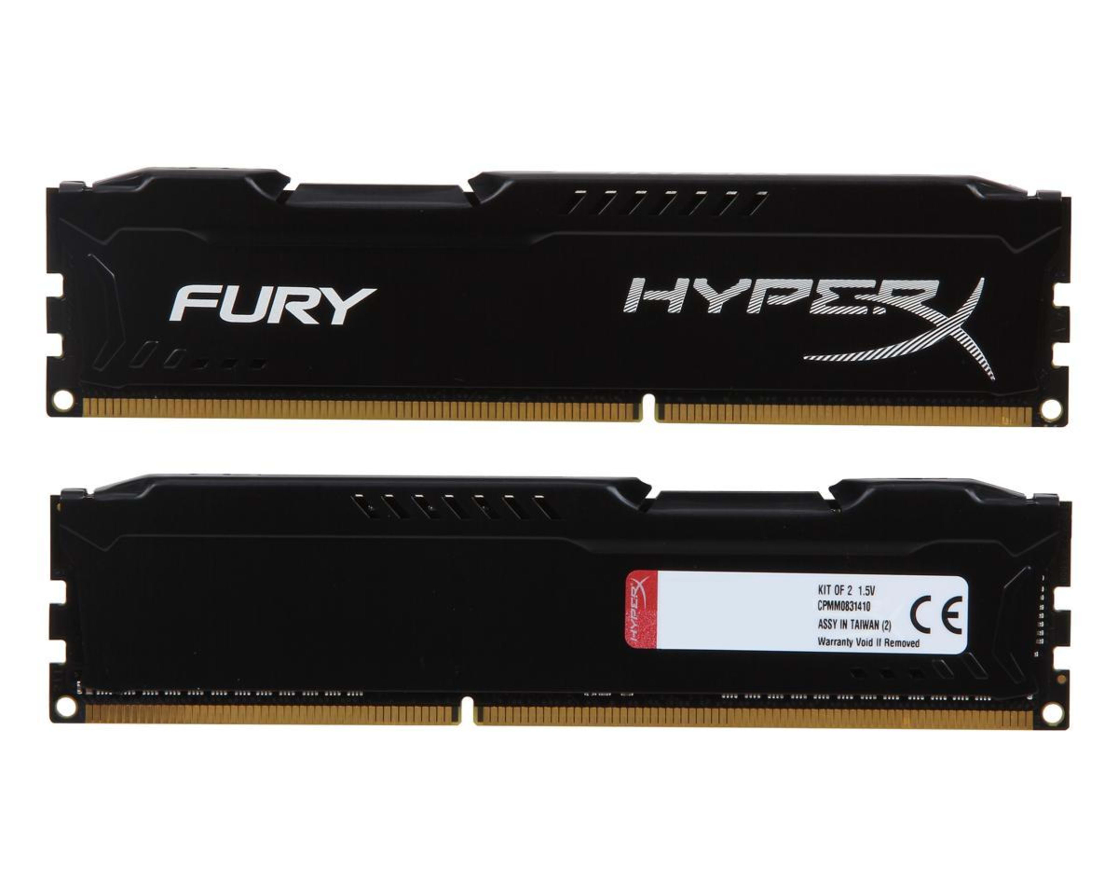 Kingston HyperX FURY Black Series 8GB 1333MHz DDR3 CL9 DIMM (Kit of 2x 4GB) memory
