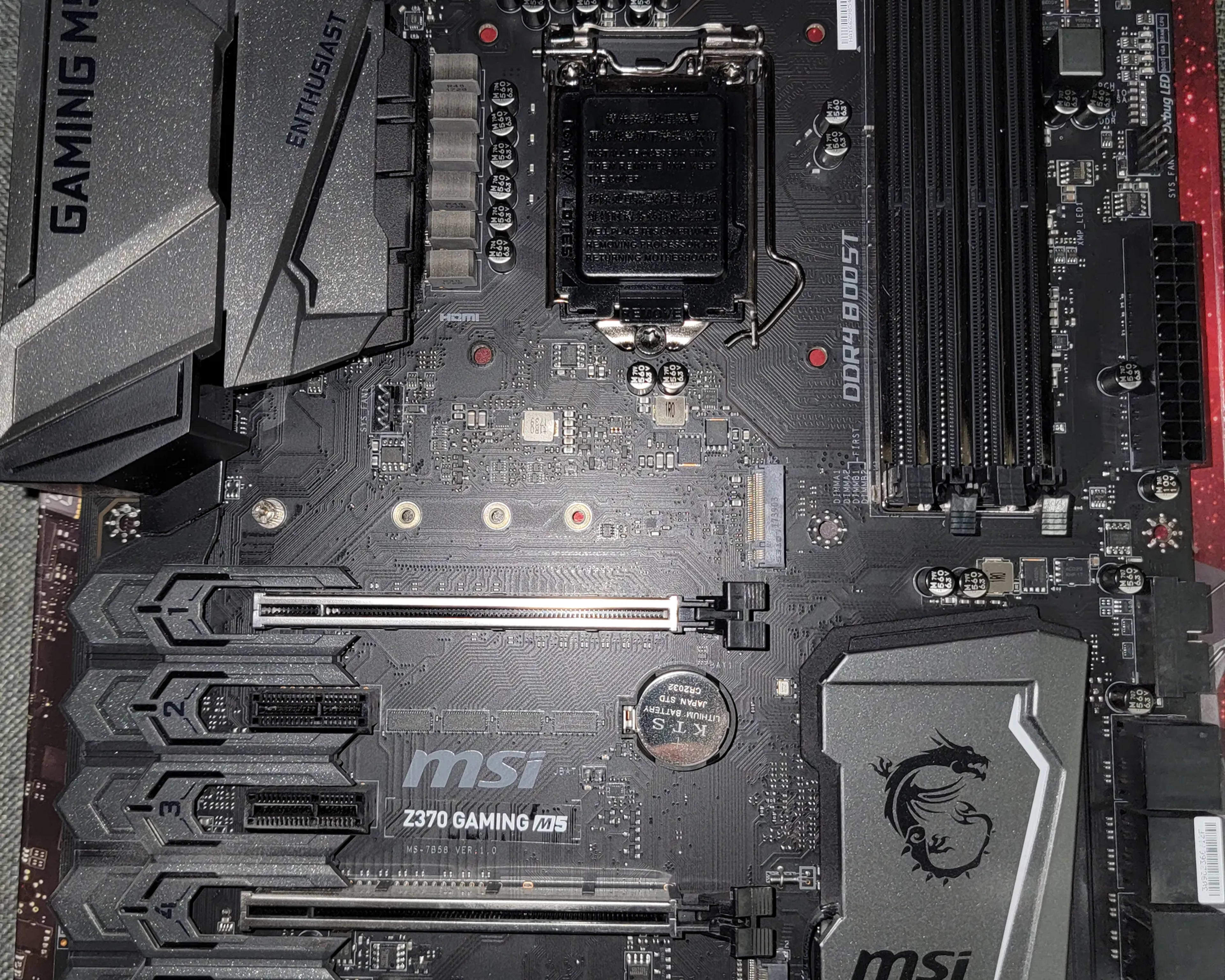 MSI Z370 Gaming M5 Motherboard (Supports 9th / 8th Gen Intel Core Socket LGA 1151)