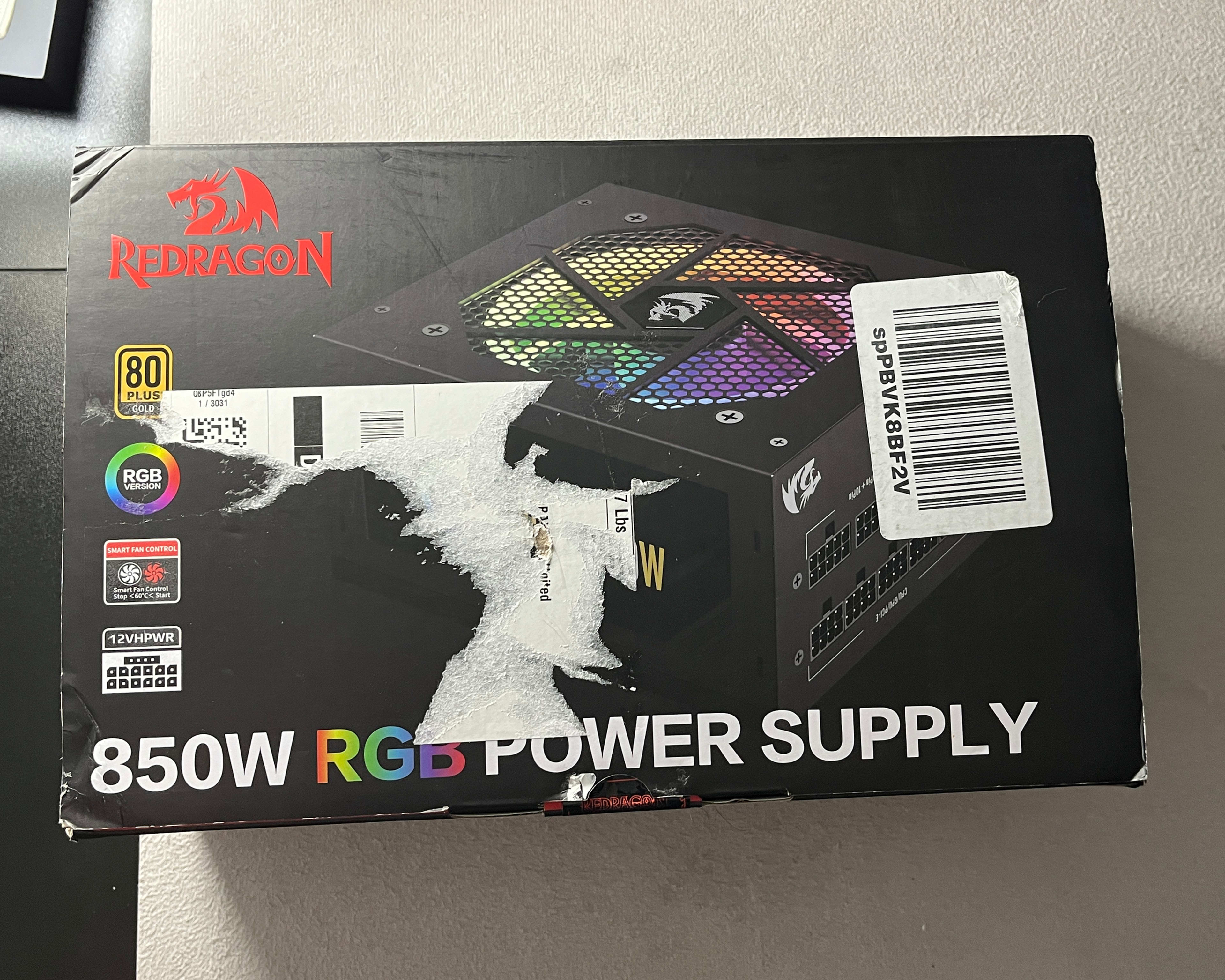 Redragon RGB 850 Watt Fully Modular Power Supply