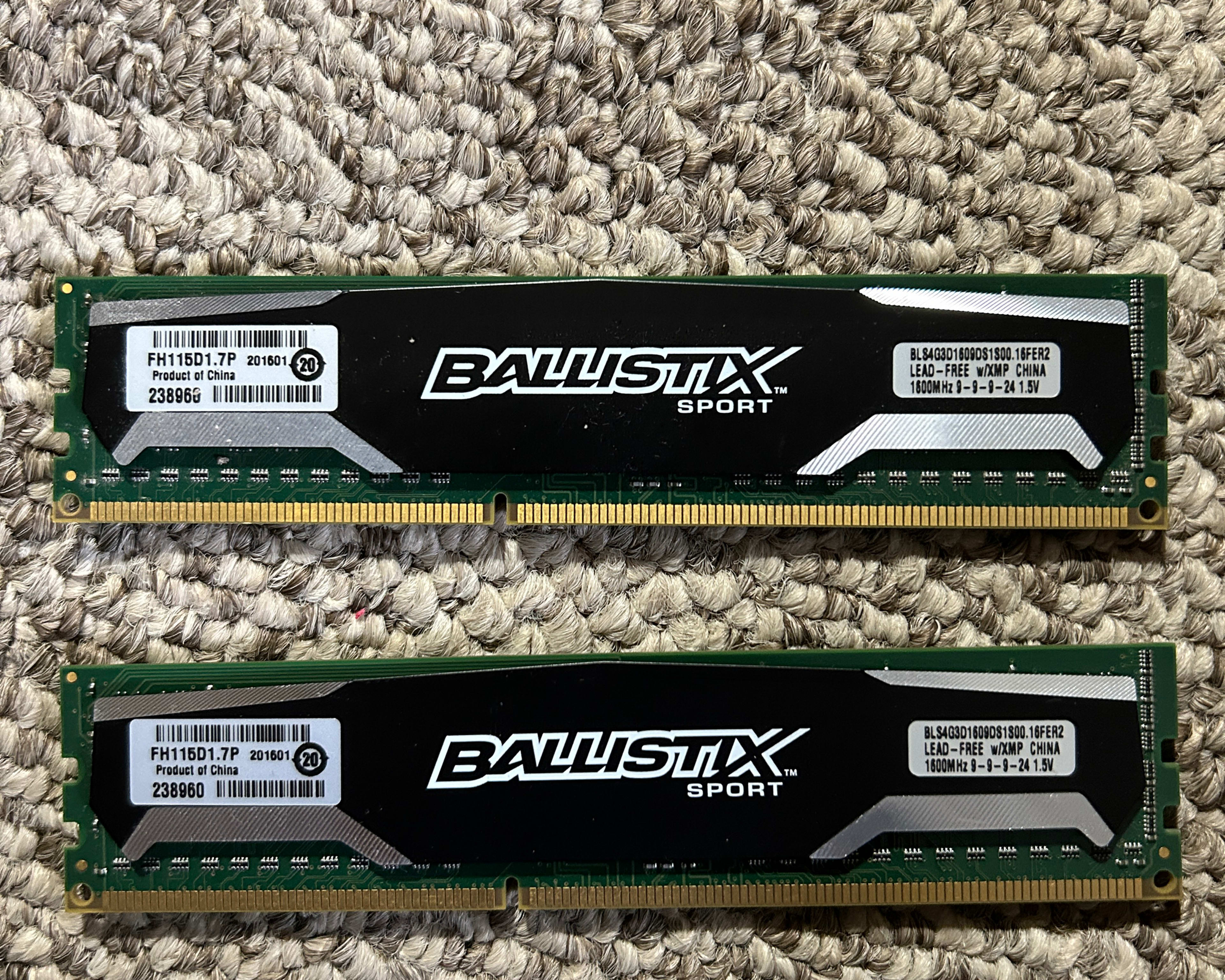 Ballistix Sport 2X4GB (8GB) DDR3 1600MHz
