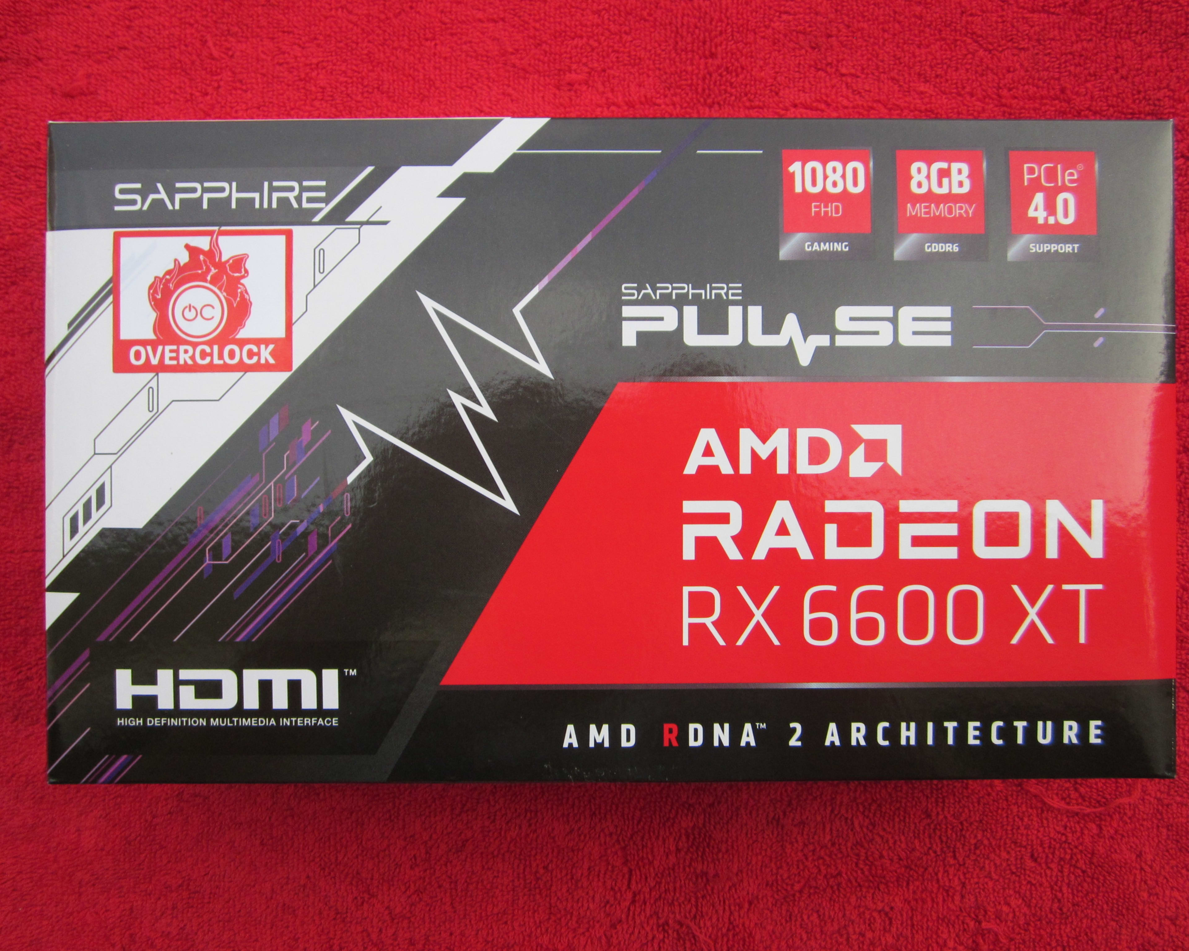 NEW SEALED! SAPPHIRE PULSE AMD Radeon RX 6600 XT GDDR6 8GB Gaming Graphics Card