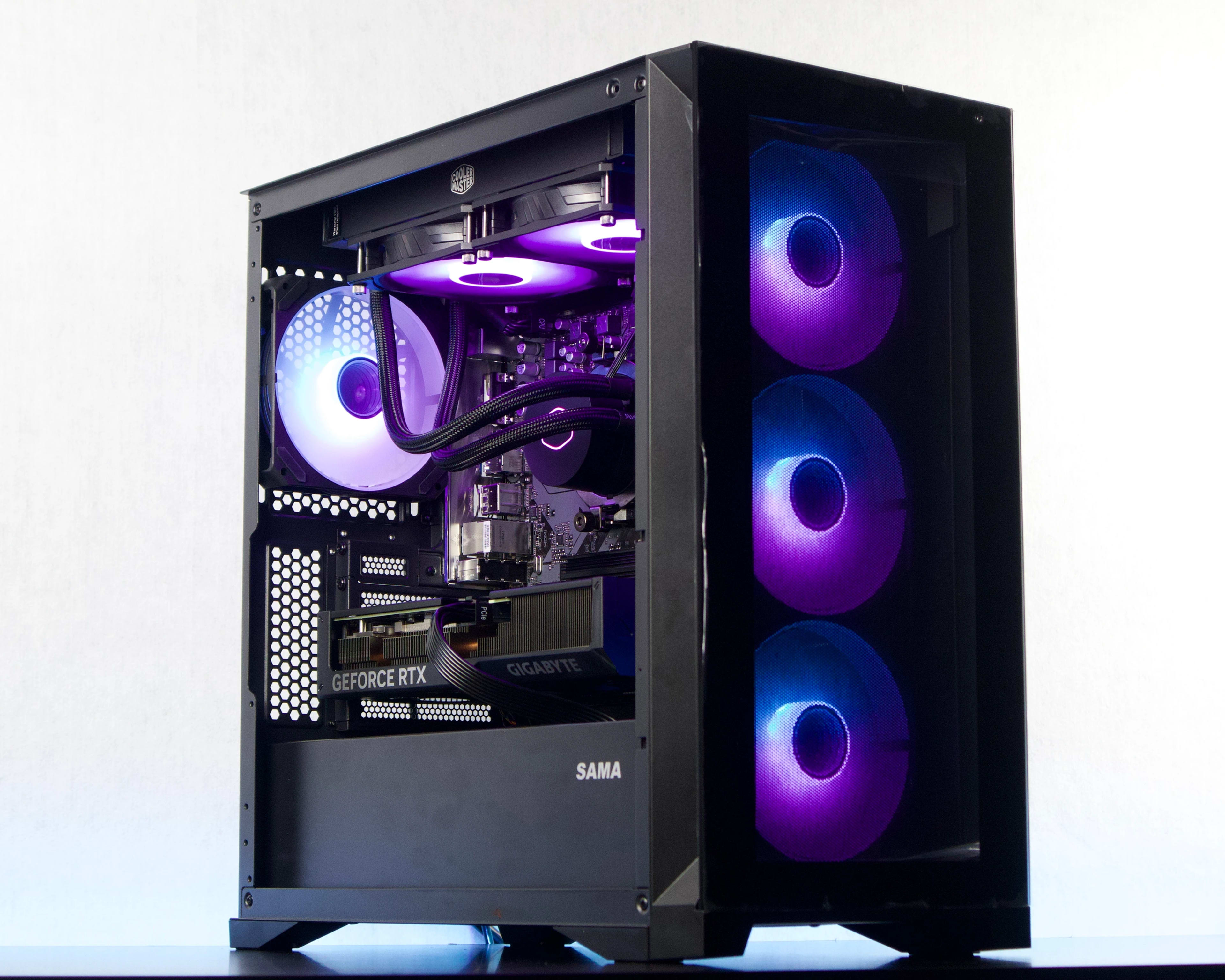 🌩️ 💙🖤💜 Gaming PC | RTX 4070 🟣 Ryzen 5 7500F ⚫ 32GB RAM 🔵 1TB NVMe 🌩️