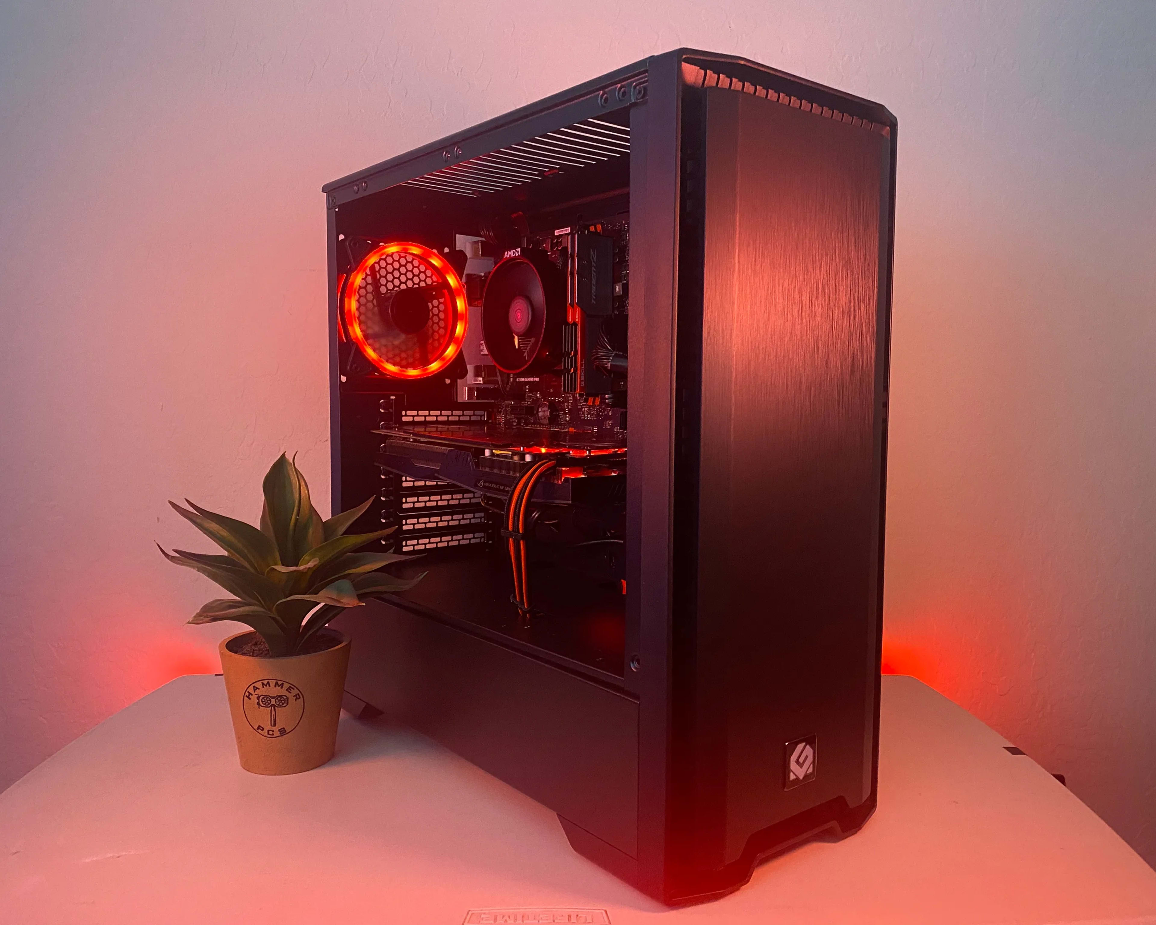 🔴 Black/Red Gaming PC 🔴| Windows 11, AMD Ryzen | Fortnite, Valorant, Rainbow 6, Minecraft, more!