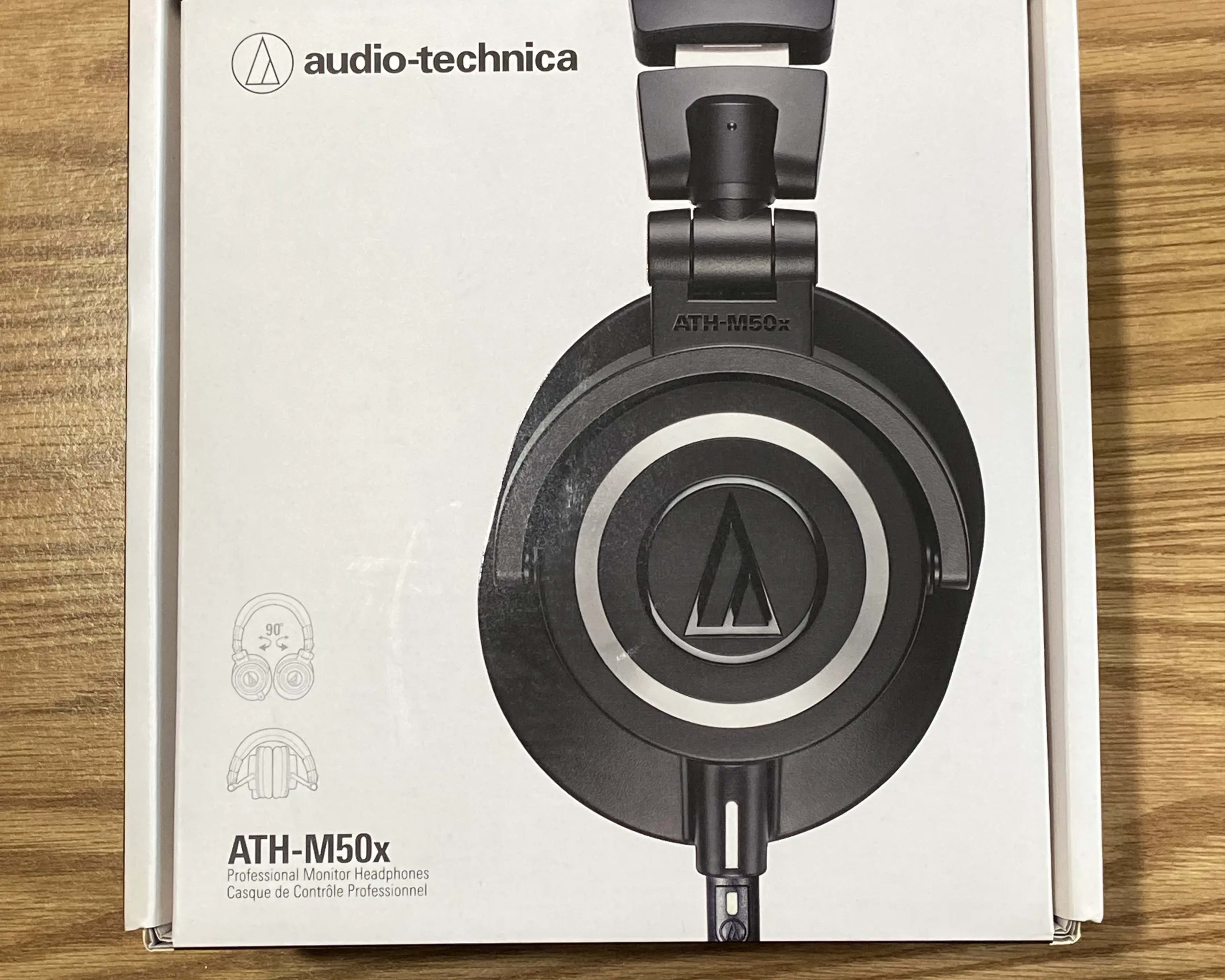 Audio-Technica ATH-M50X Professional Studio Monitor Headphones, Black