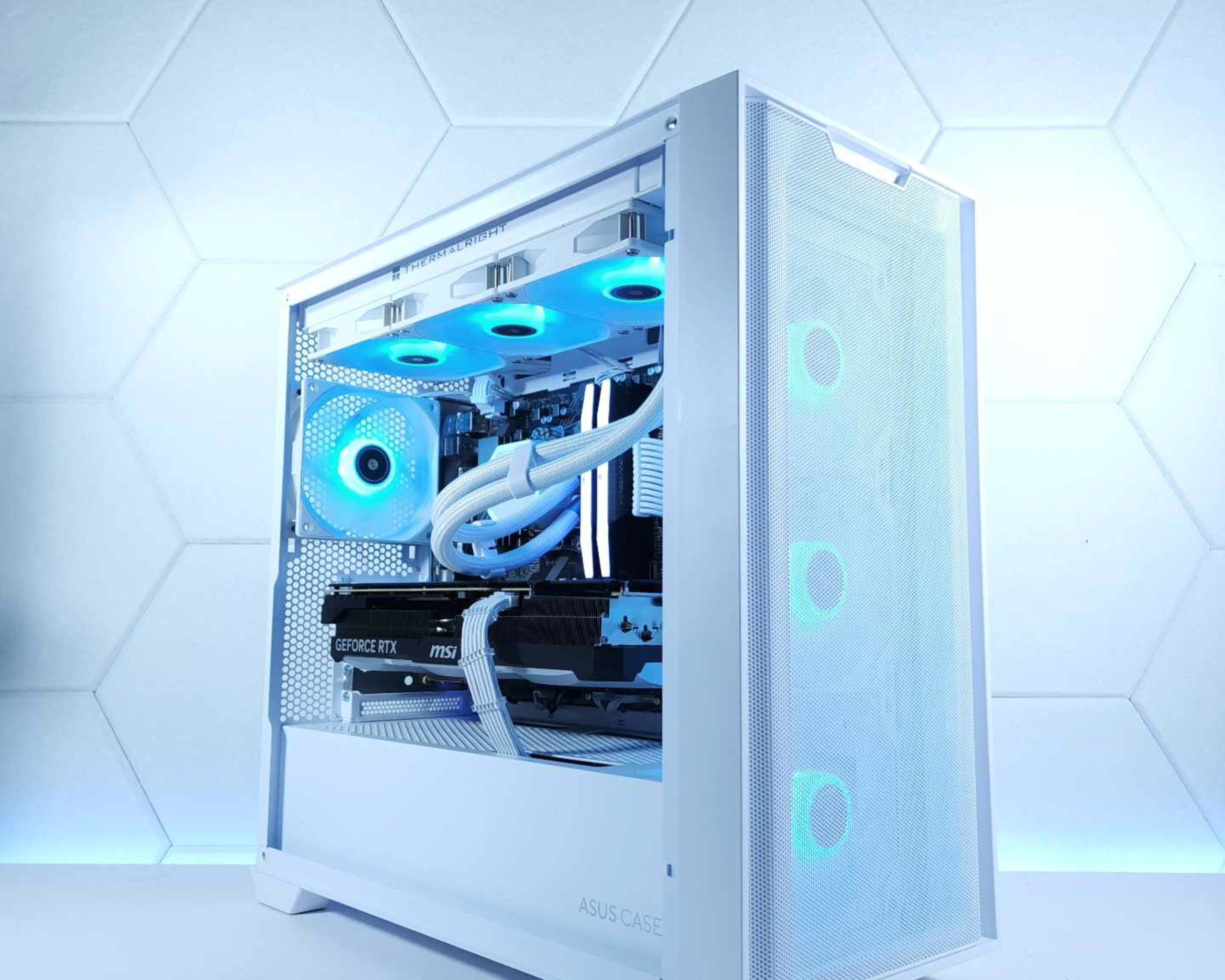 💙🤍RTX 4080 || Ryzen 7 7800X3D || 32GB 6000MHz || 2TB NVMe SSD || FREE SHIPPING 4K Gaming PC