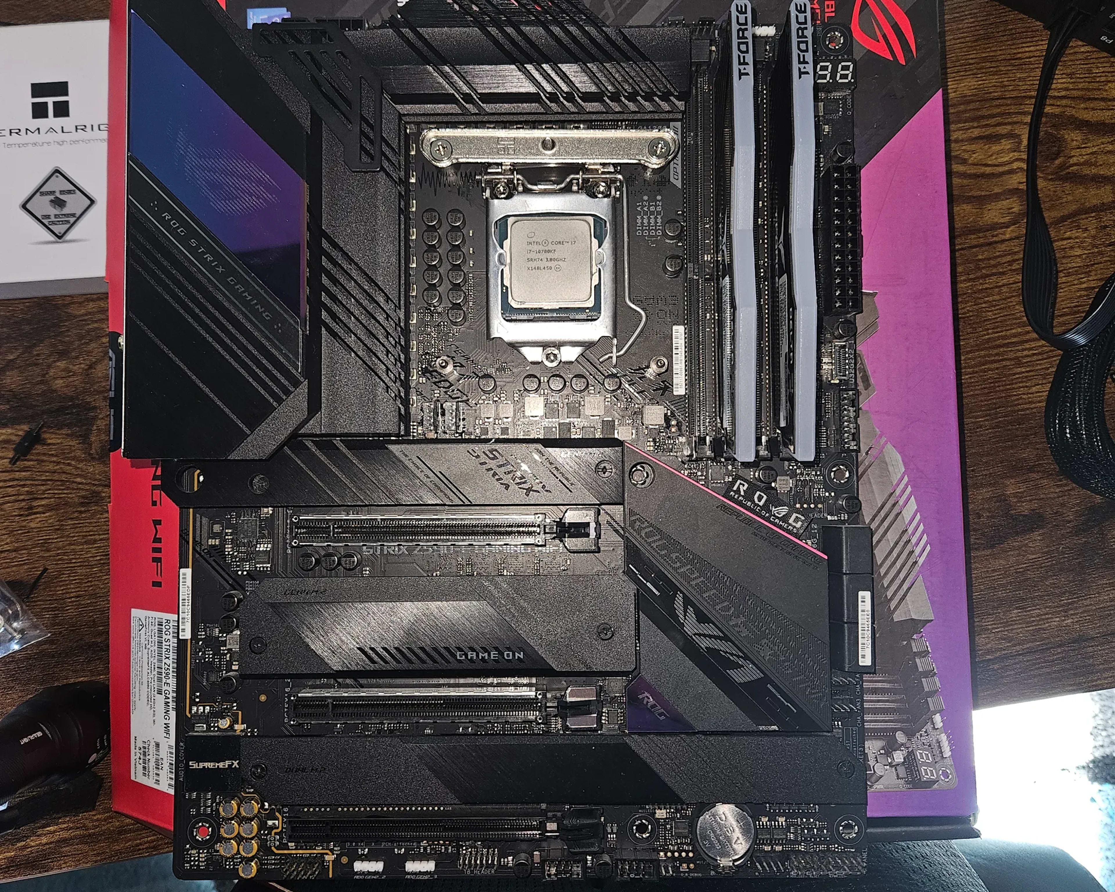 ROG z590-E + 10700kf + T-Force 3600mhz 2x16gb ram combo!