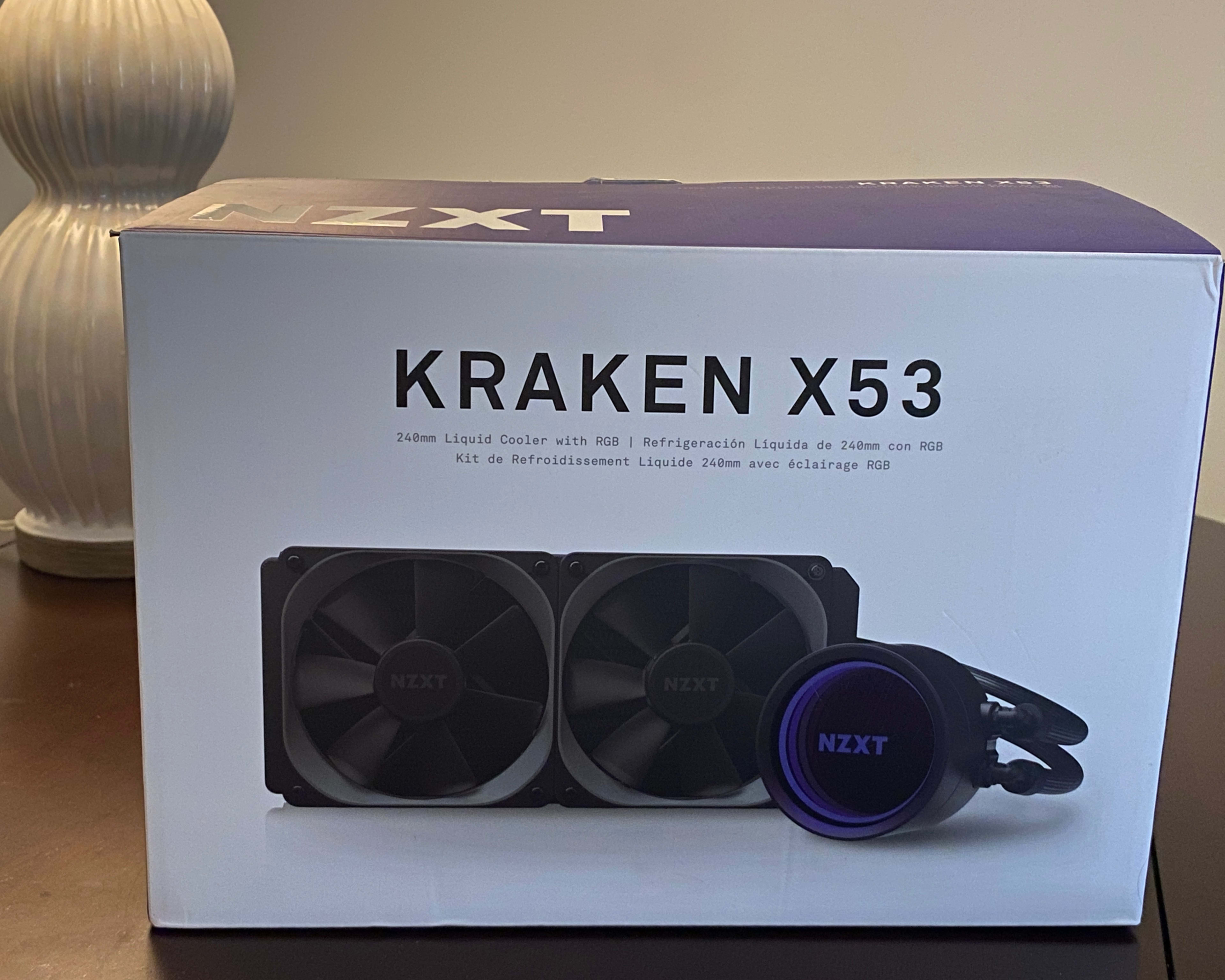 AS IS NZXT Kraken X53 240mm AIO with Fans