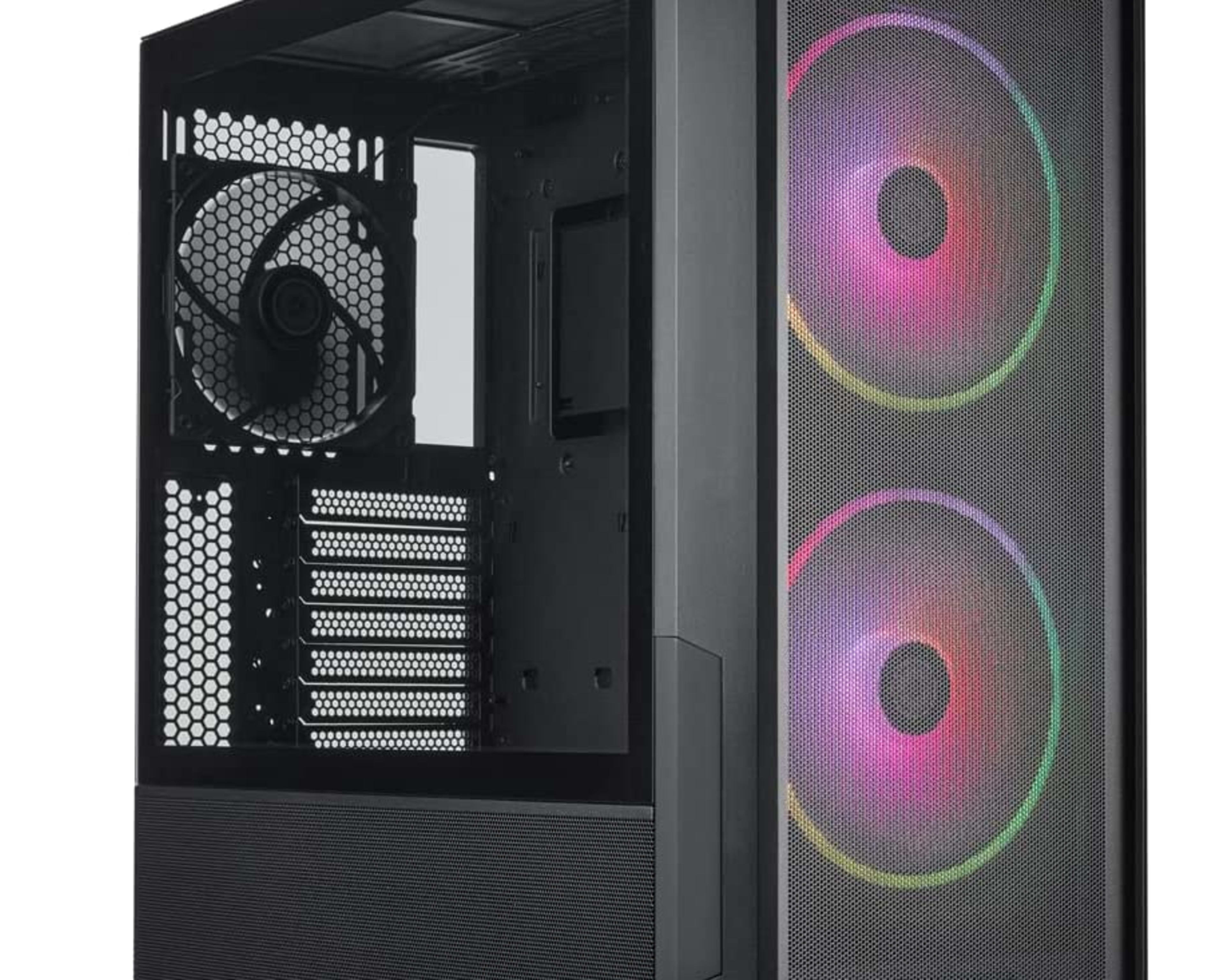 Lian Li Lancool 216 RGB Black ATX Mid Tower Case, 2X 160 mm ARGB Fans Included - LANCOOL 216RX
