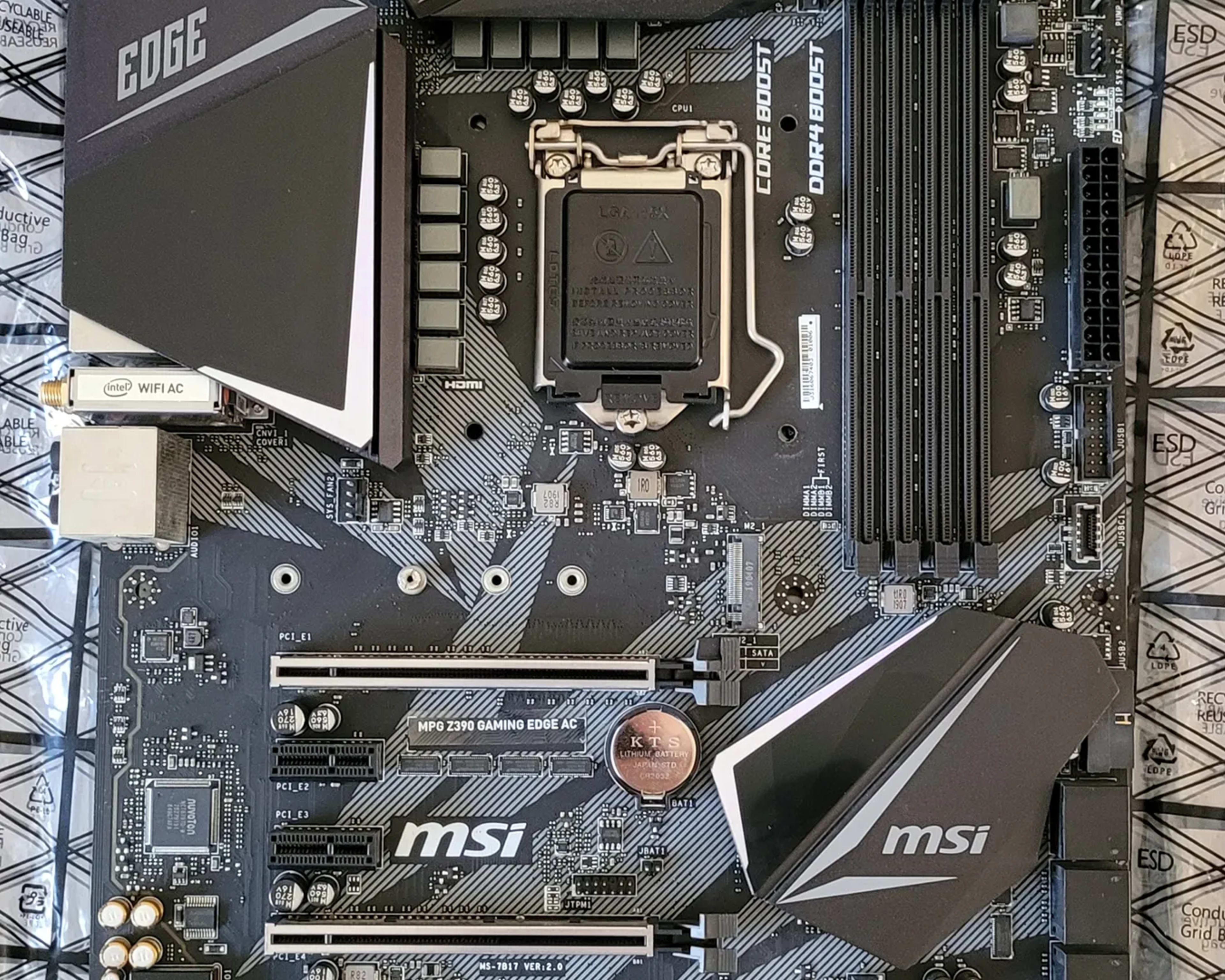 MSI MPG Z390 Gaming Edge AC ATX LGA1151 Motherboard