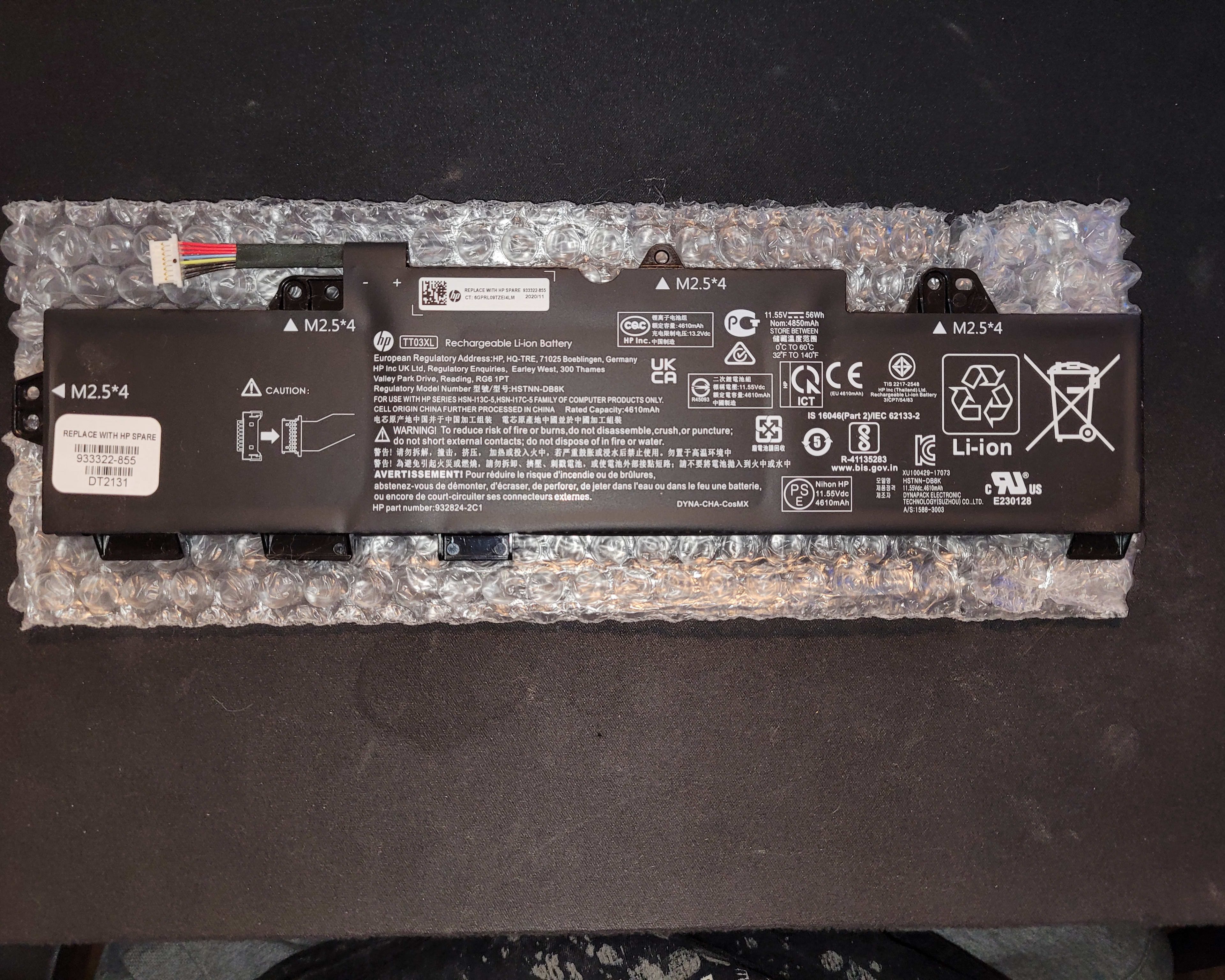 Replacement Laptop Battery 933322-855 | Fits In Most EliteBooks & ZBooks