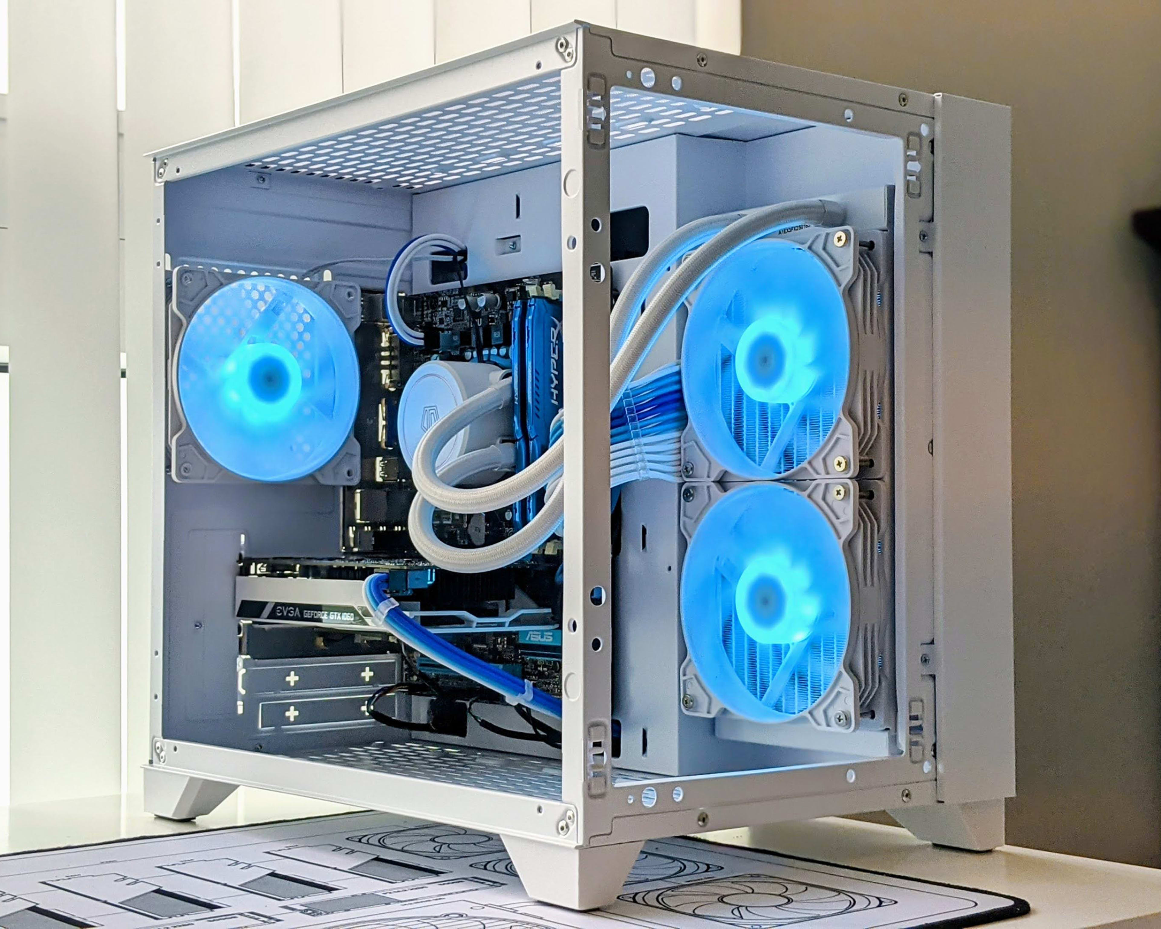 Icicle | GTX 1060 3GB/ Watercooled i7-3770 4c/8t White Gaming PC