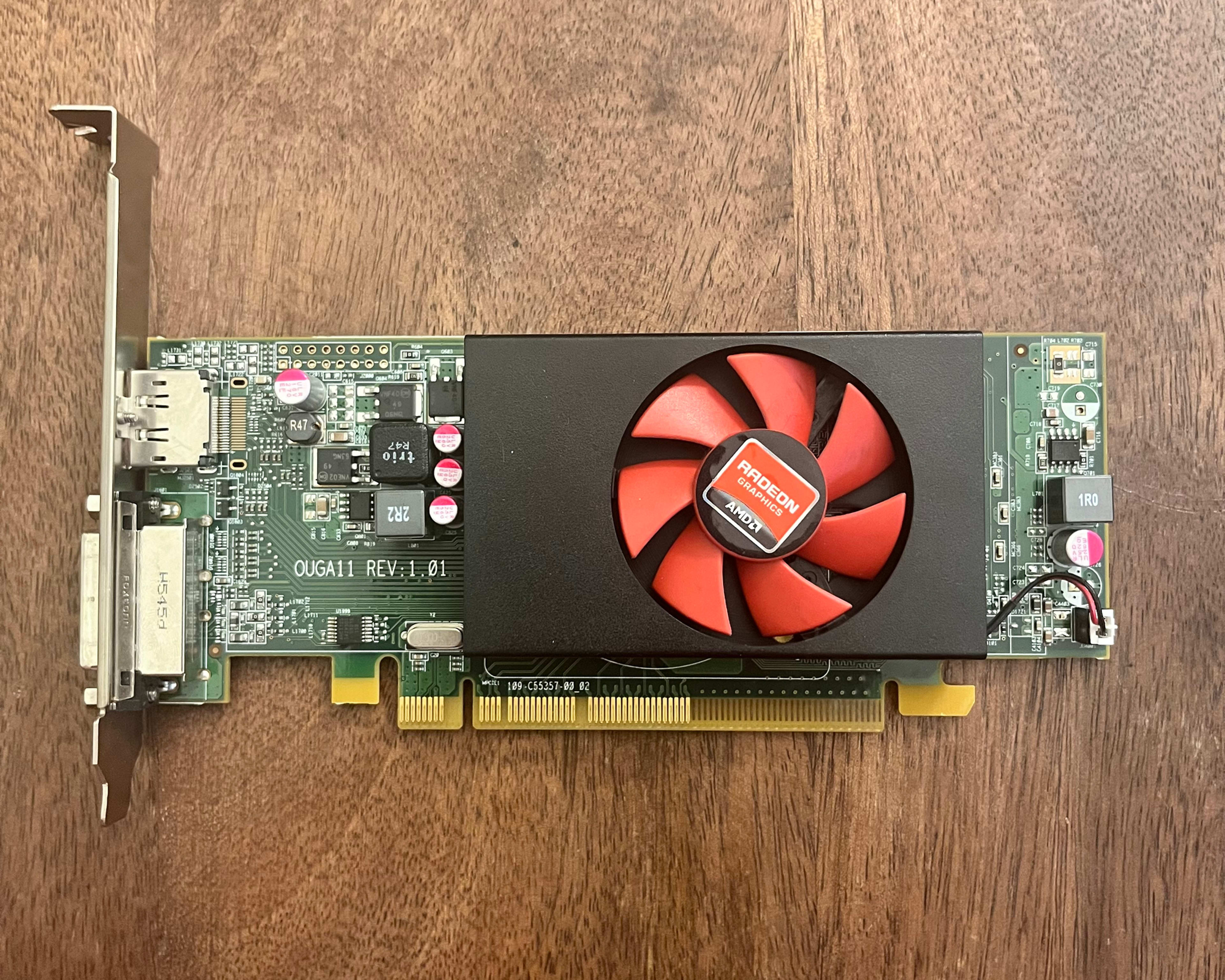 AMD Radeon HD 8490 1GB GDDR3 Dell OEM GPU (Dell p/n 07W12P) yoinked from Optiplex 9020 MT sleeper