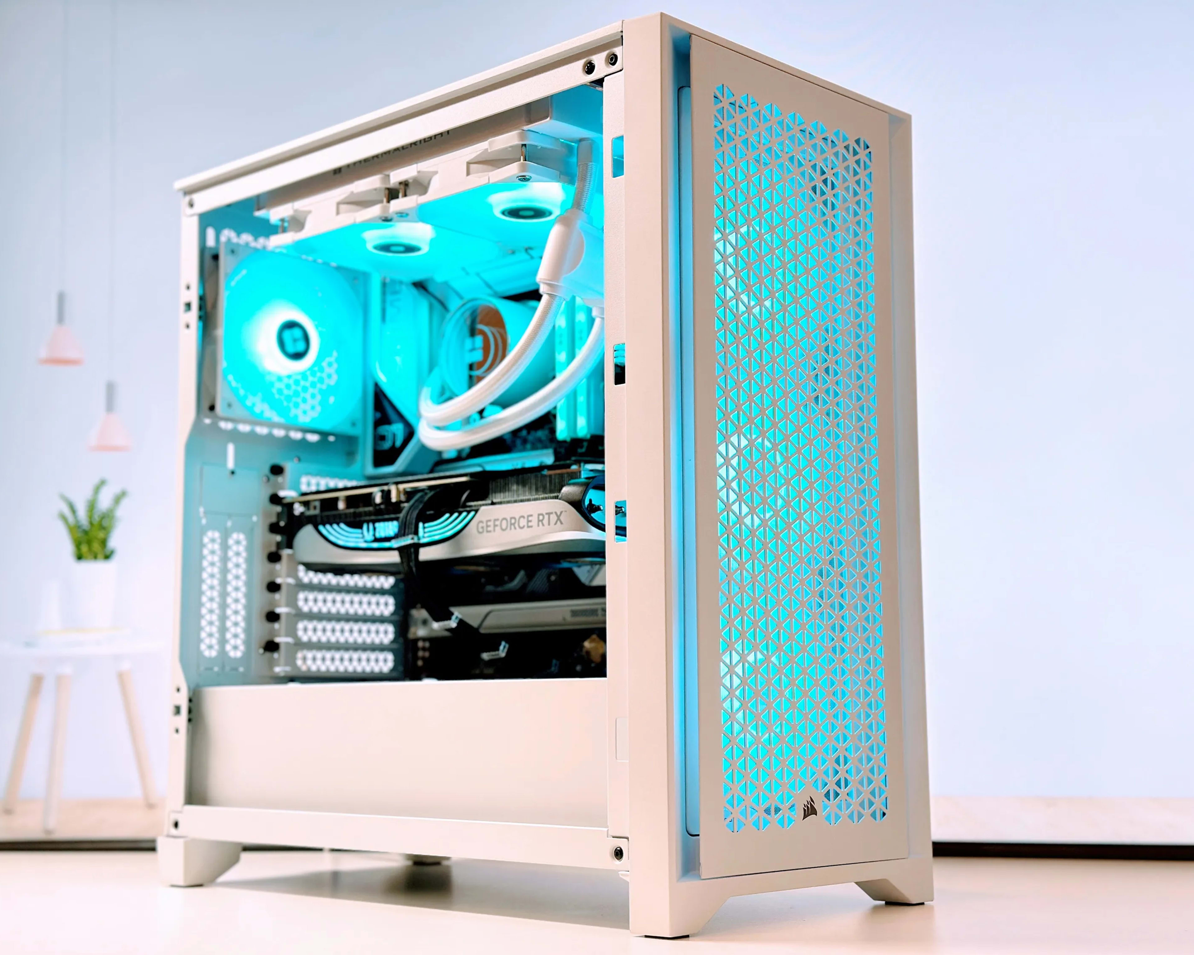 ❄️🧊Liquid Cooled Gaming PC❄️Nvidia RTX 4070 12GB❄️AMD Ryzen 5600 6 Core❄️32GB DDR4❄️1TB SSD NVME