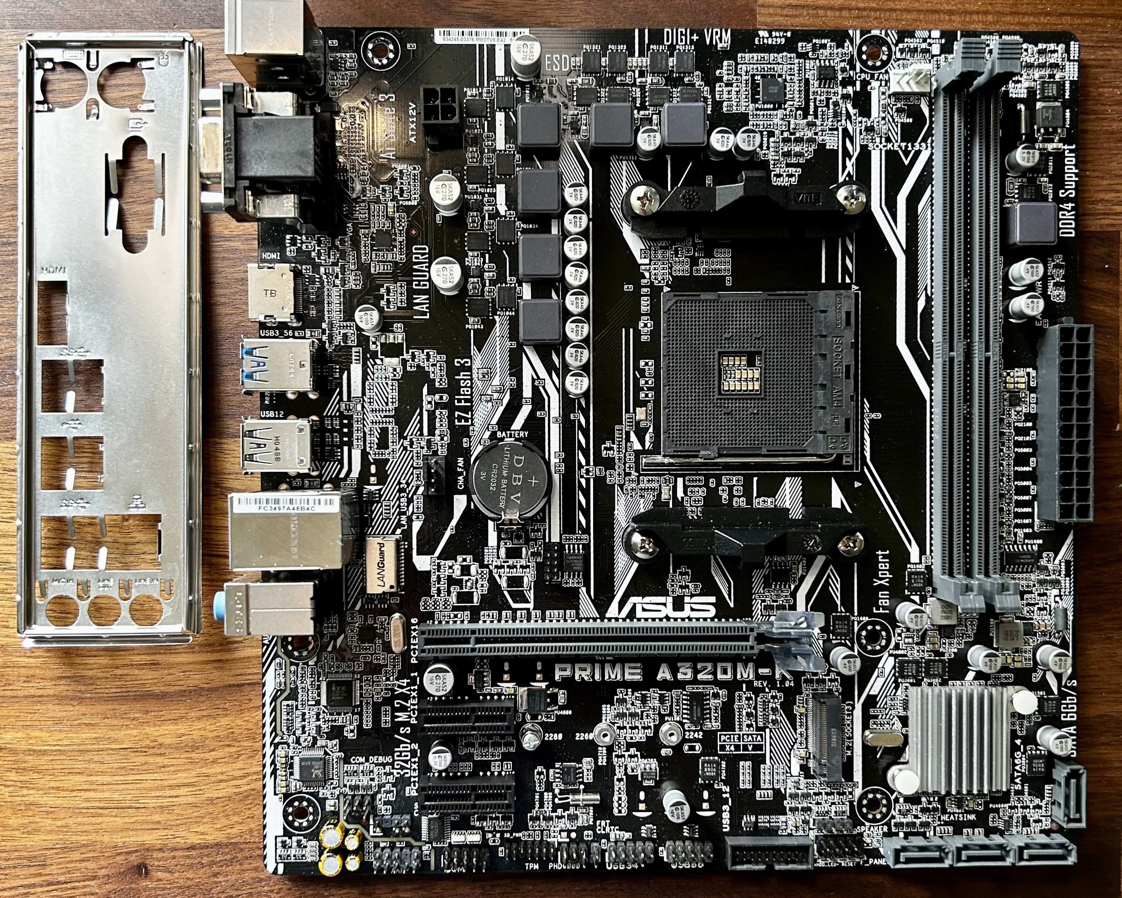 ASUS A320M-K AM4 DDR4 Micro ATX