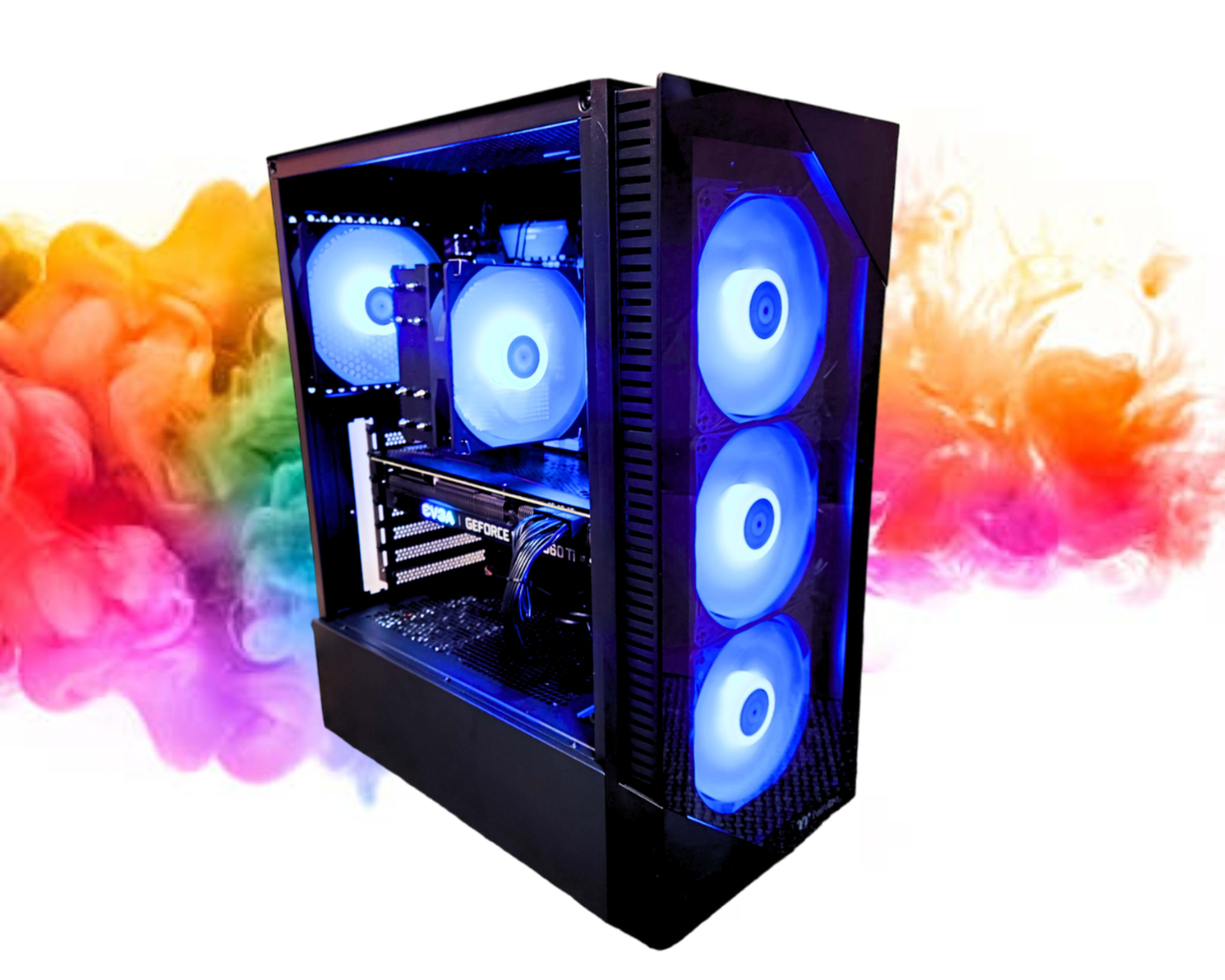 SALE: RTX 3060 TI + Ryzen 7 3800x + 16GBs DDR4 RAM + 512GB SSD + 5 RGB Fans ( Black RGB Gaming PC )