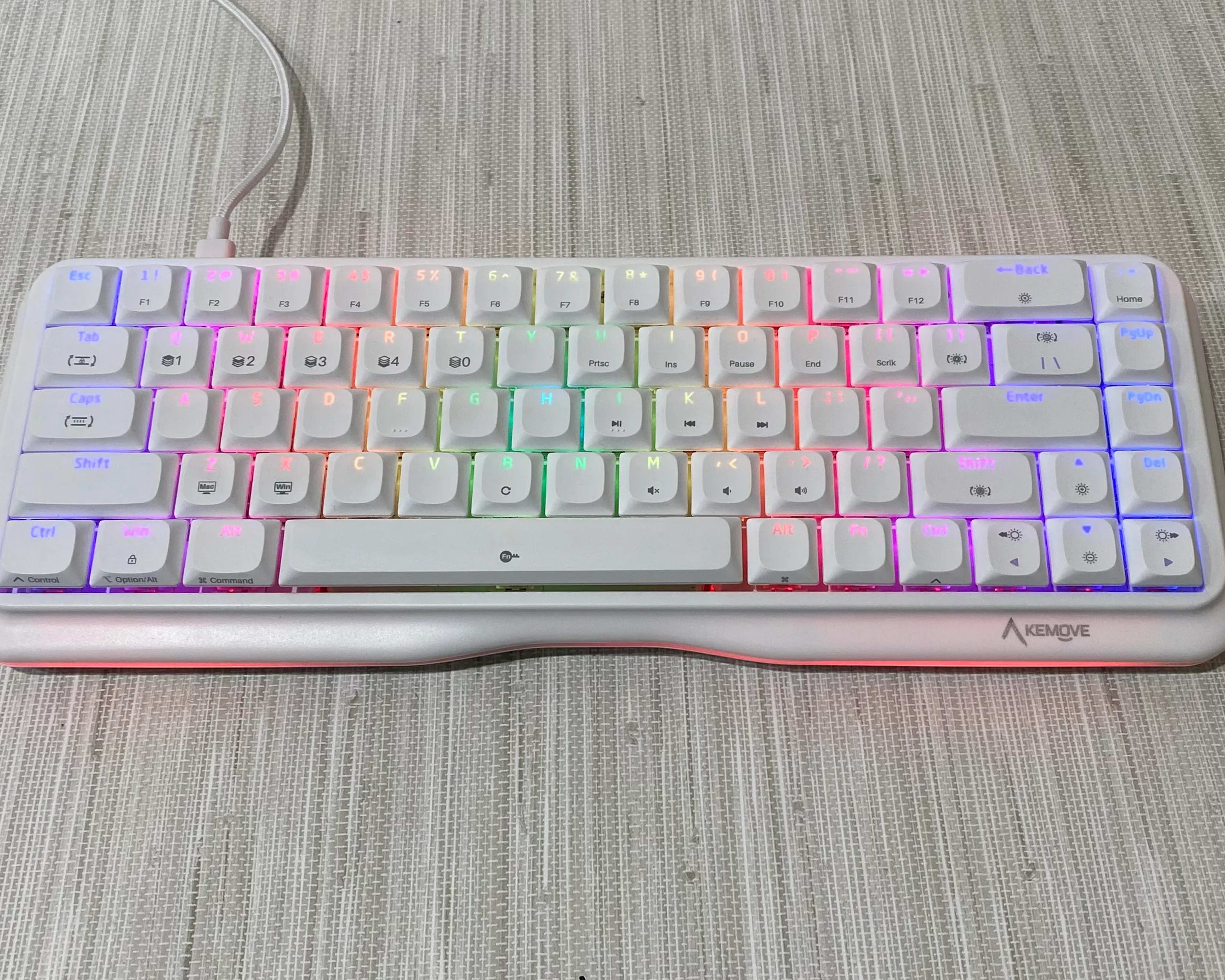 Kemove K68 Mechanical Keyboard (Red Switches, PBT Low Profile Keycaps)