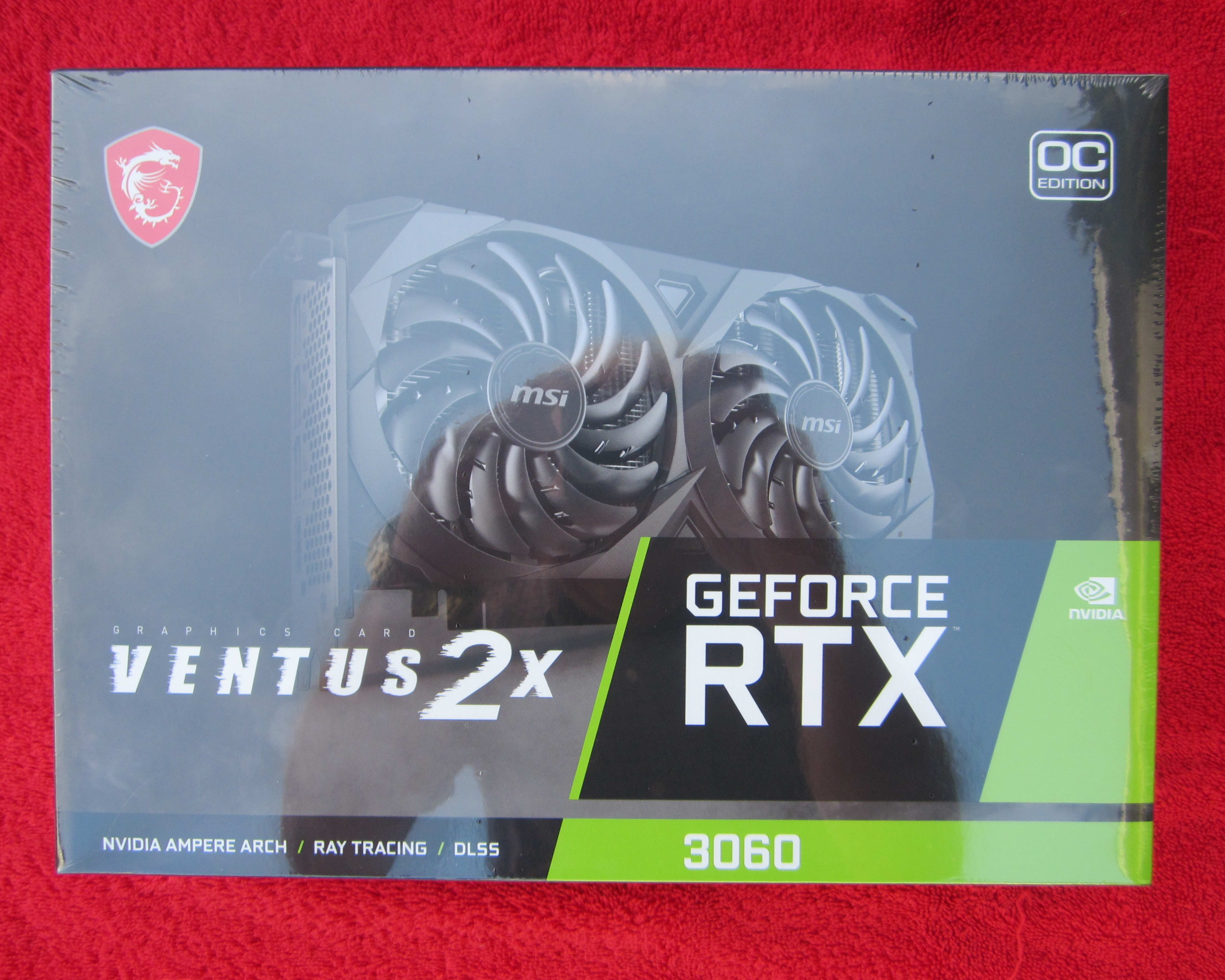 NEW! MSI NVIDIA RTX 3060 12GB Ventus 2X OC PCIe 4.0 Video Card