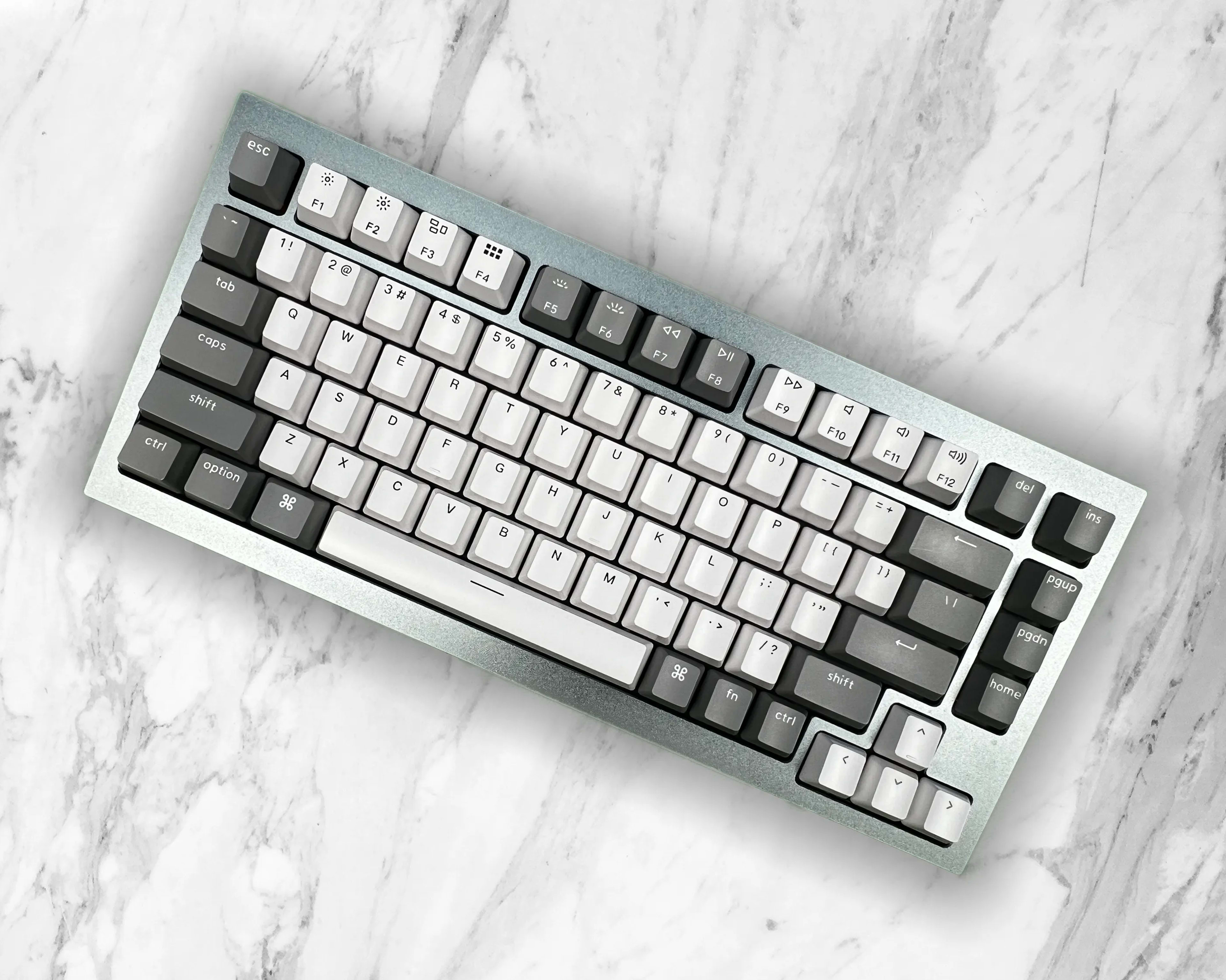🖤⚪Silver Bullet⚪🖤 | Keychron Custom Aluminum 75% Mechanical Gaming Keyboard