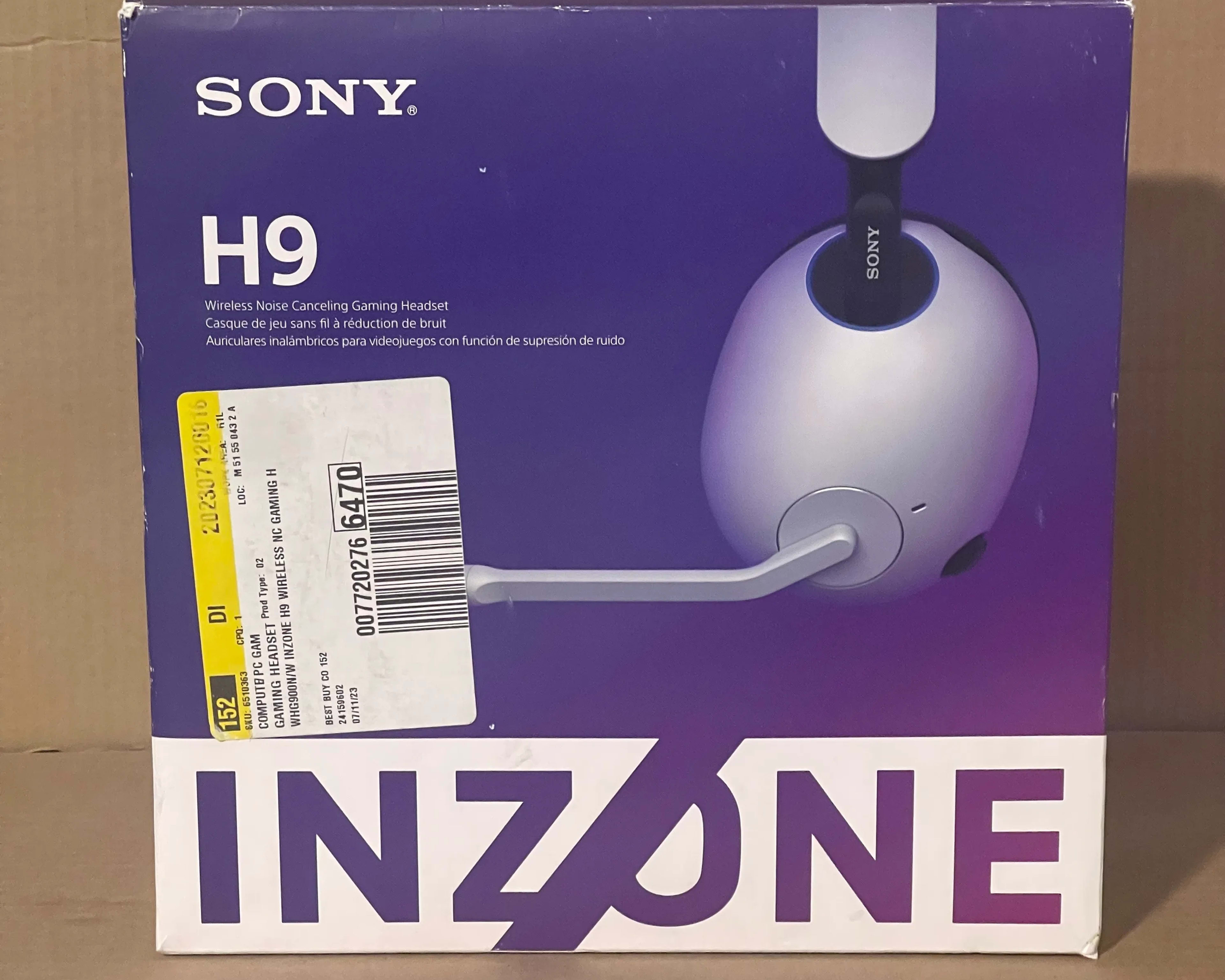 Sony INZONE H9 Wireless Noise Cancelling Gaming Headset