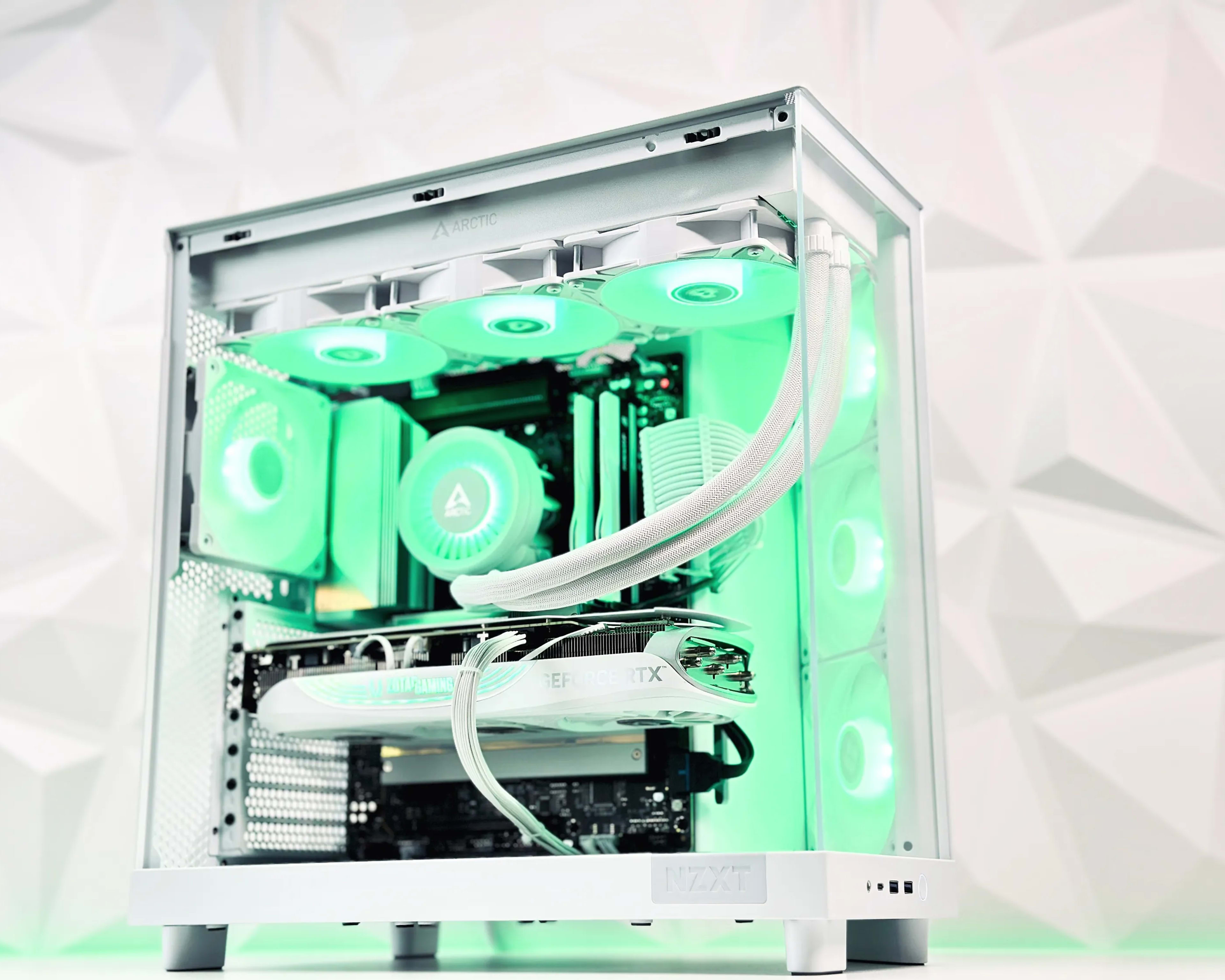 👽💚Liquid Cooled Gaming PC Nvidia⚪RTX 4070 Ti  12GB⚪Intel i7 13700 16 core⚪32GB DDR5⚪1TB NVME