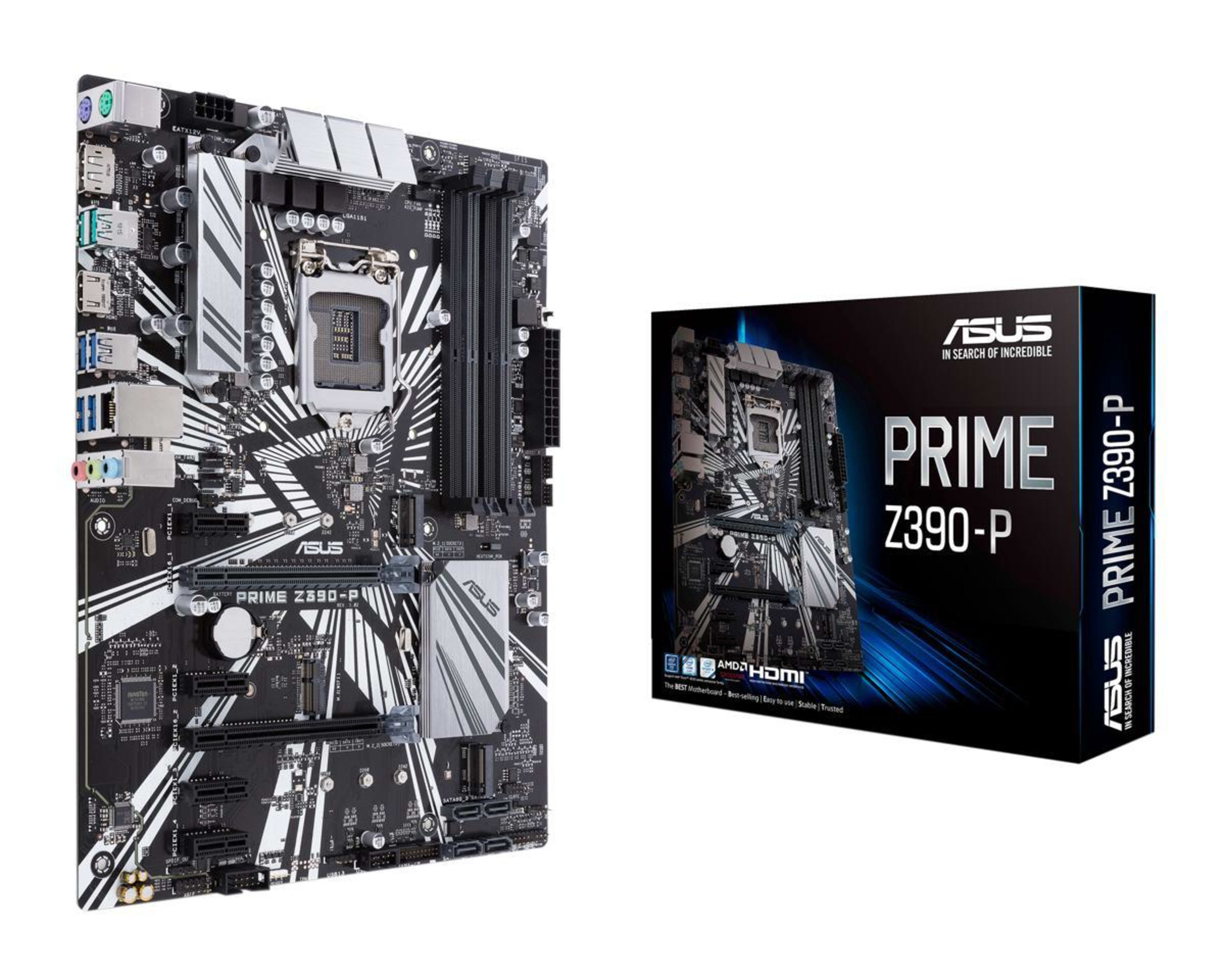 ASUS Prime Z390-P LGA 1151 (300 Series) Intel Z390 SATA 6Gb/s ATX Intel Motherboard + 16GB DDR4 RAM