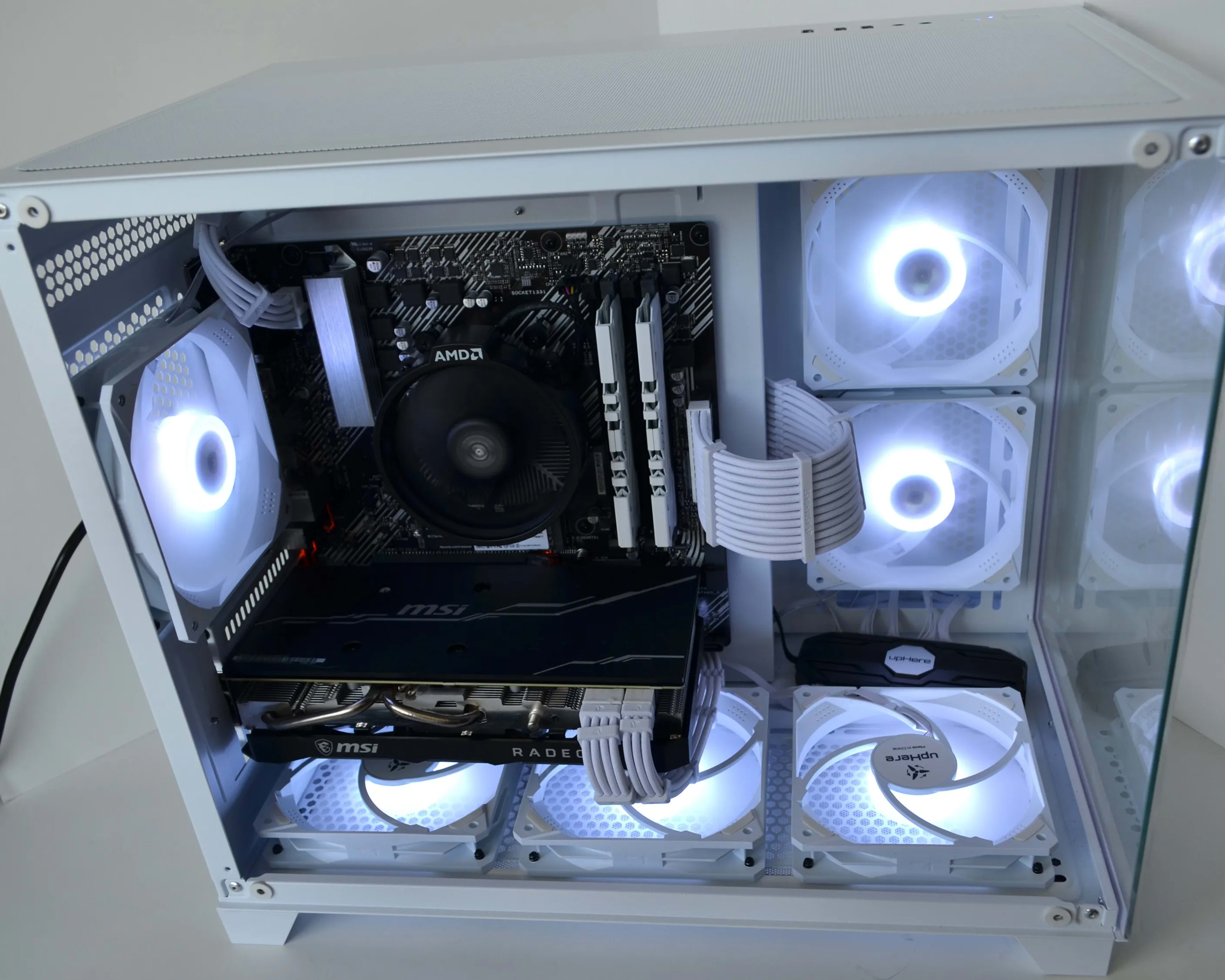 ❄️FrostBite🧊 Gaming PC - RX 5700 XT (RTX 3060 Equivalent) - Ryzen 5 5600g - 16GB Ram - 1TB NVME