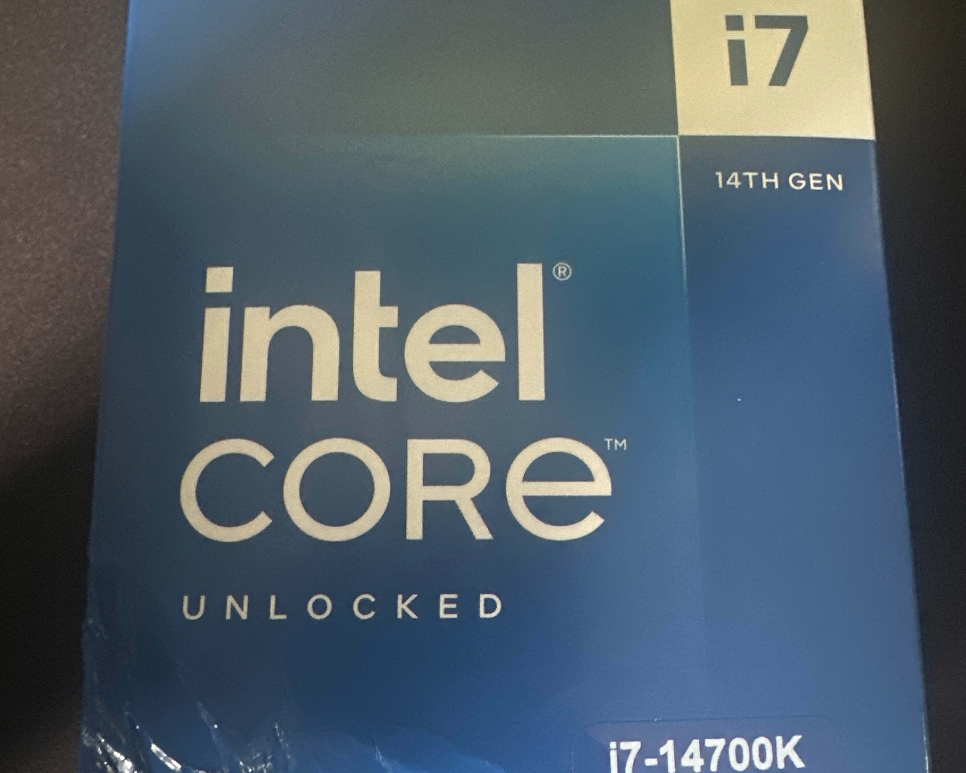 Brand new Intel i7 14700k cpu