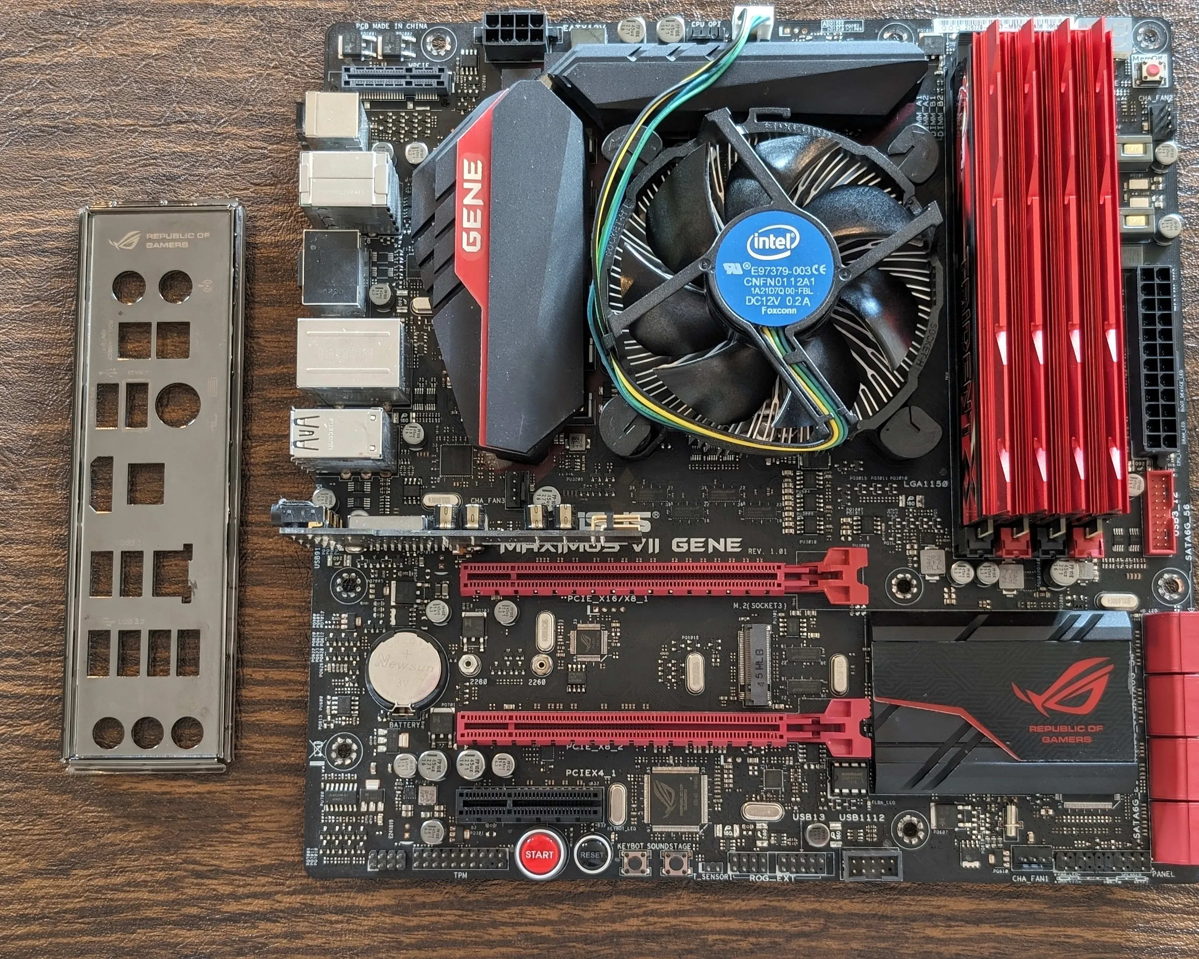 Combo: ASUS MAXIMUS VII GENE Z97 mATX Motherboard w/ Intel 4790k CPU and 32gb G.Skill 2400mhz