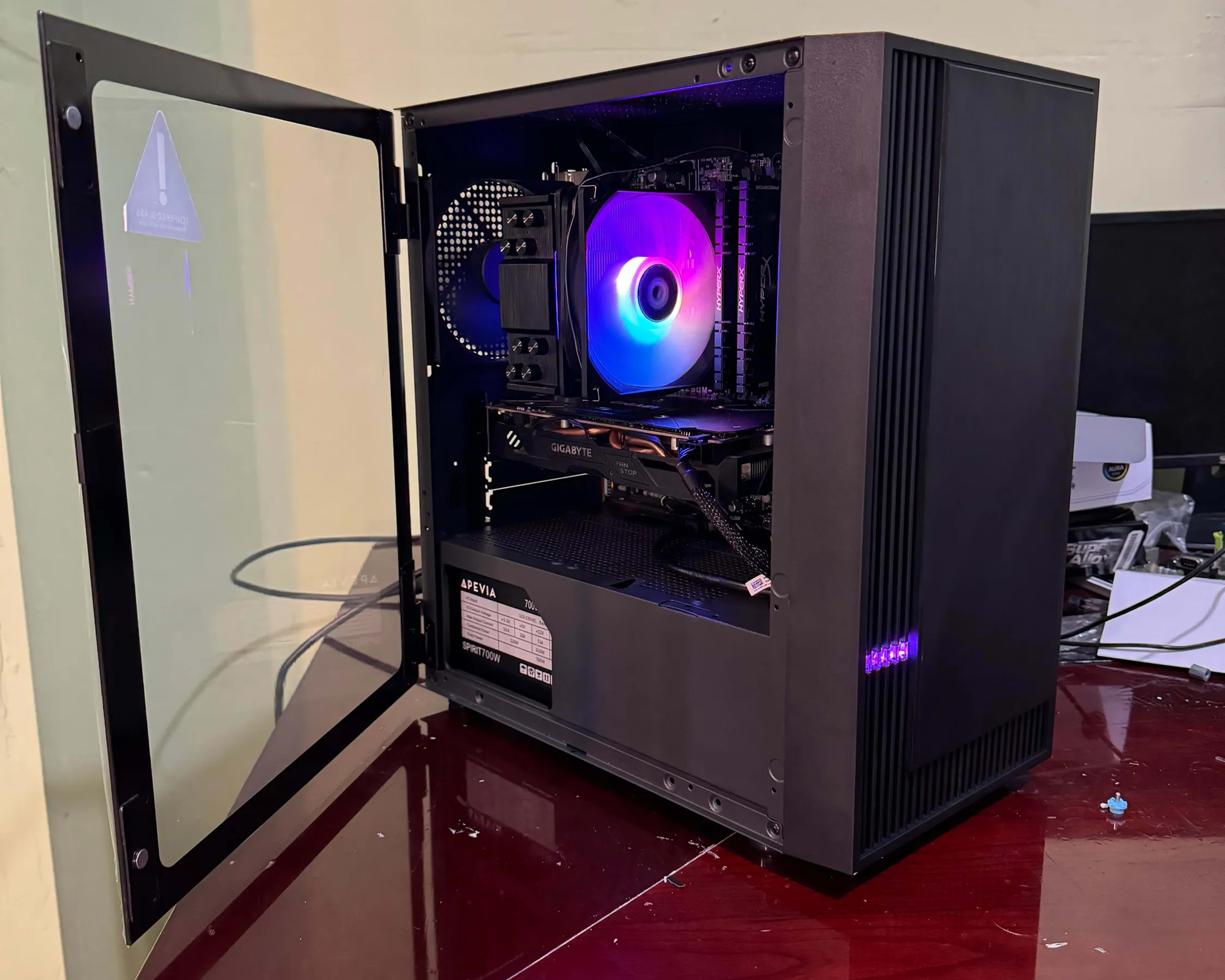 RGB Budget Gaming PC - Intel i5 6500, RX 570, 16GB RAM, 125GB SSD, 1TB HDD