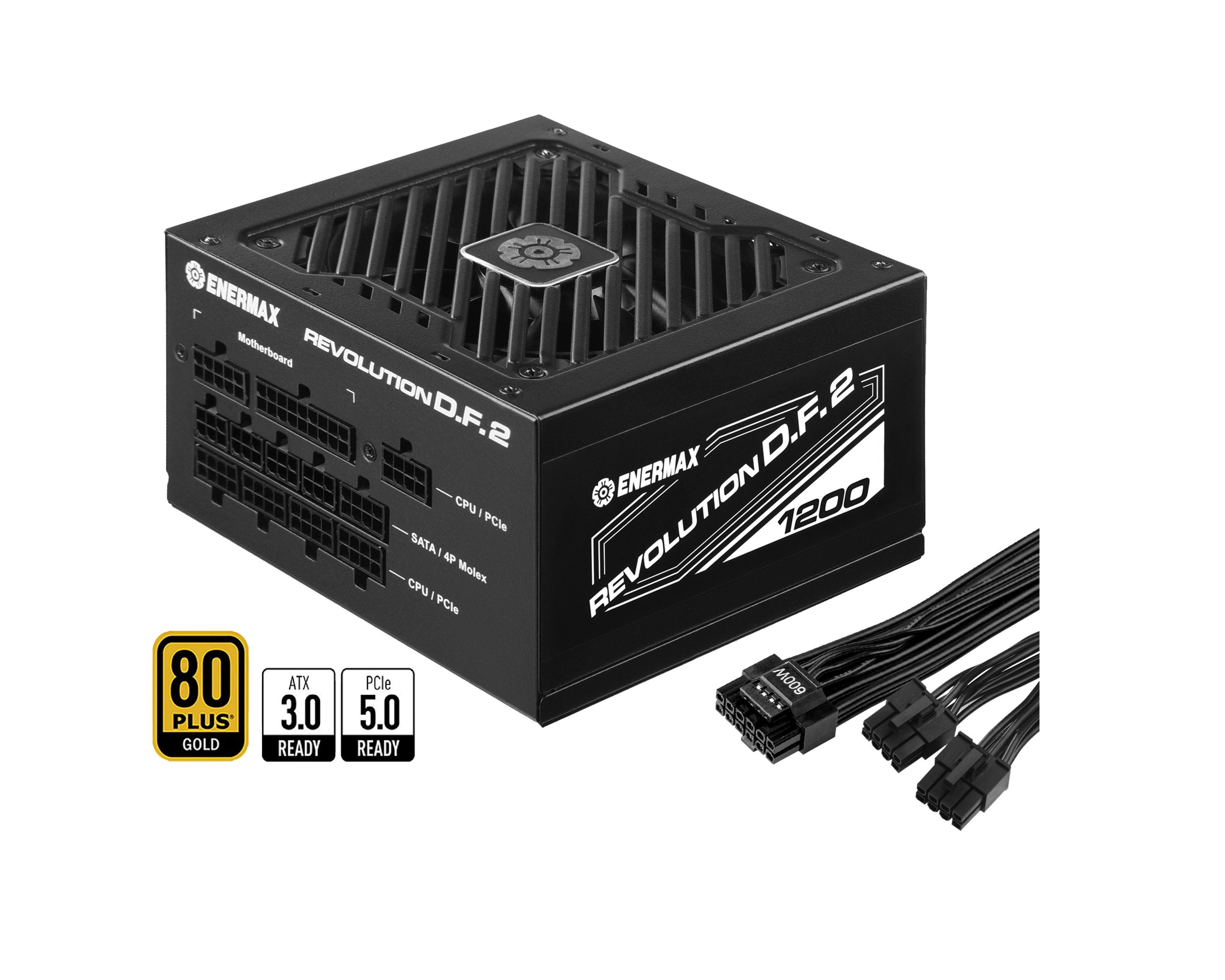 Enermax Revolution D.F. 2 ATX 3.0 & PCIe 5.0 Ready 80+ Gold 1200W Full Modular Power Supply