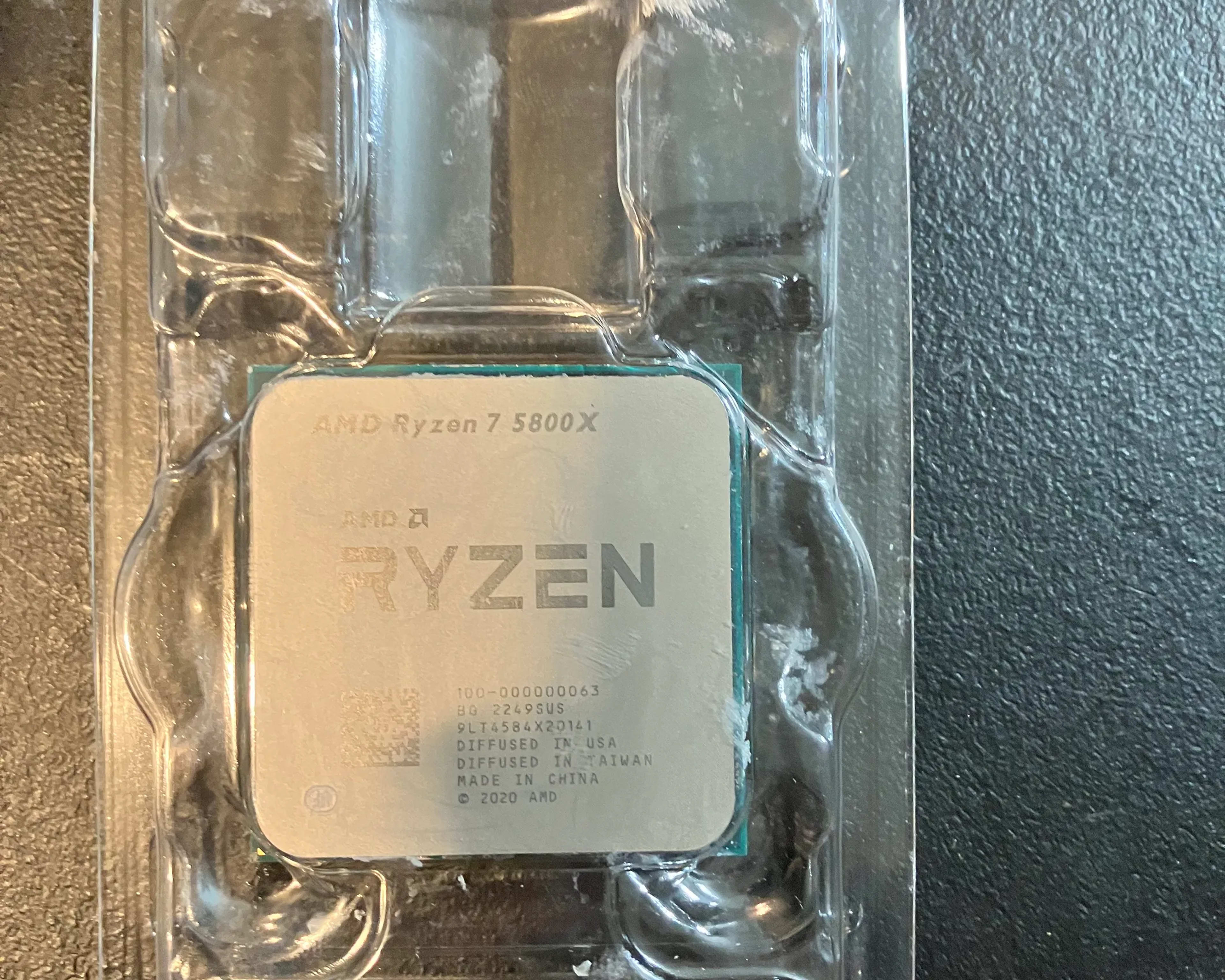 Ryzen 7 5800x 8 Core 16 Thread Processor 4.7 GHZ Used: Like-New