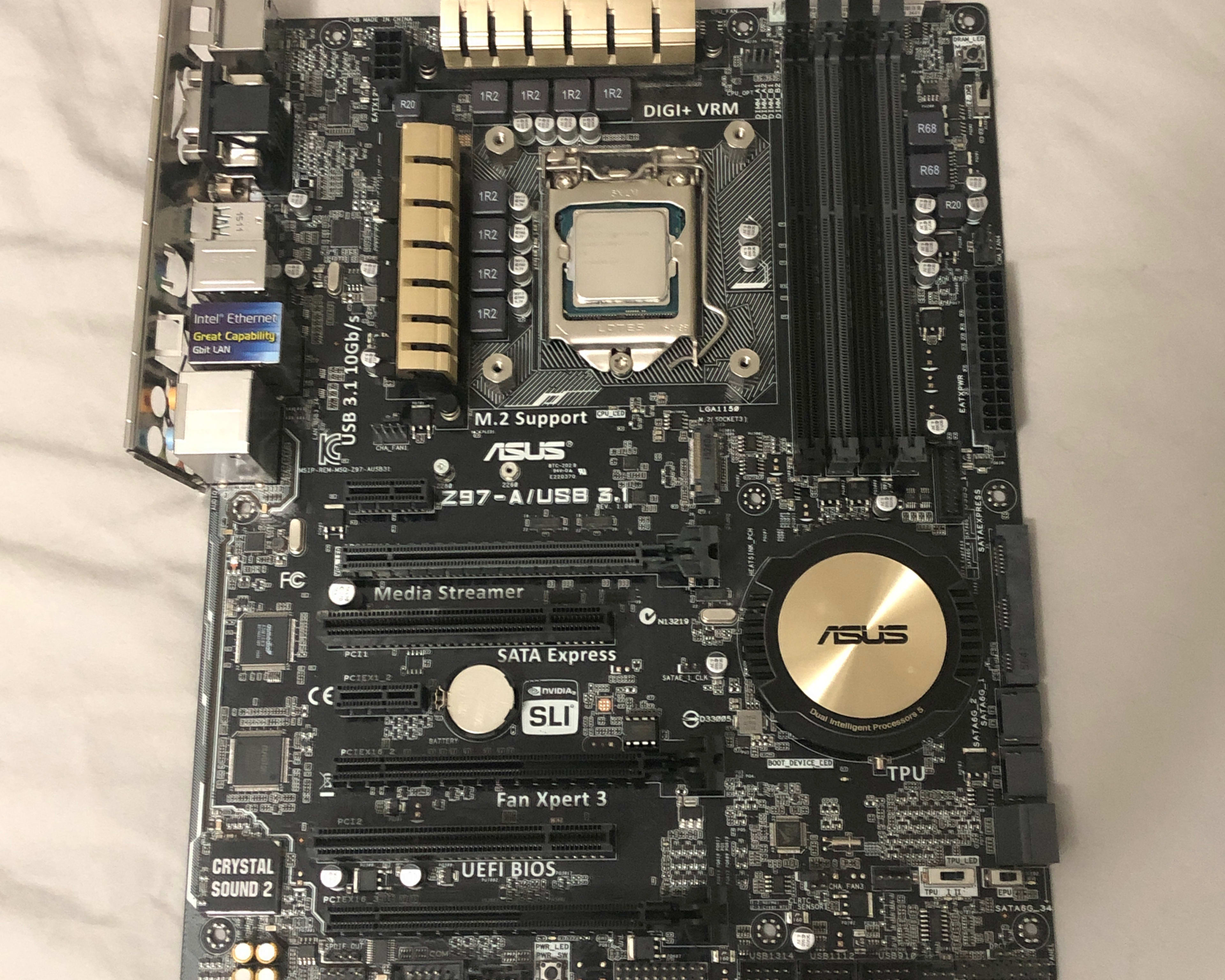 i5-4460 + ASUS Z97-A ATX MOBO