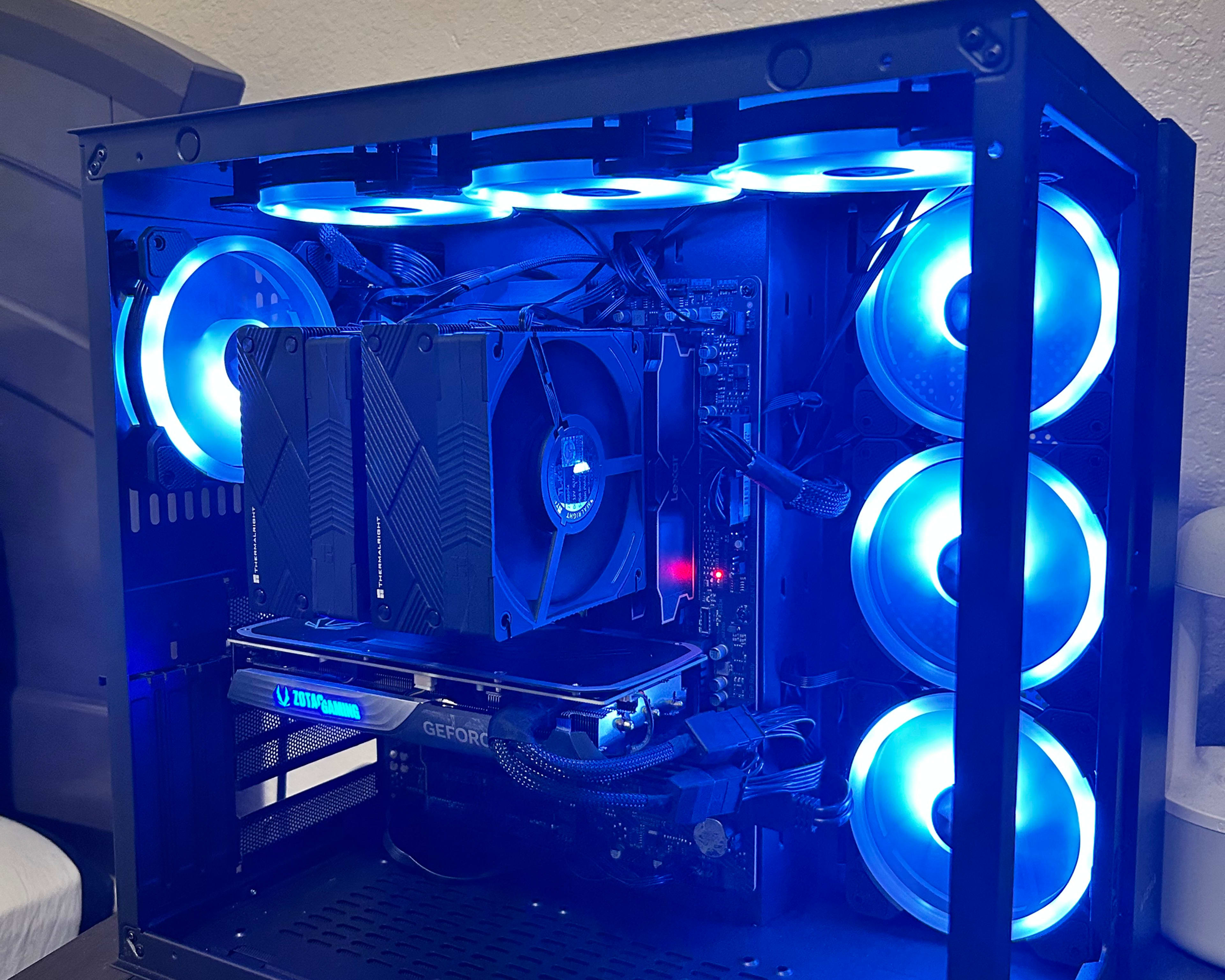 Blue Beauty 💙🦋| Ryzen 7 7700x | Zotac 4070 Super 12GB | Lexar 32GB 6000MTz | GB B650 Aorus Elite