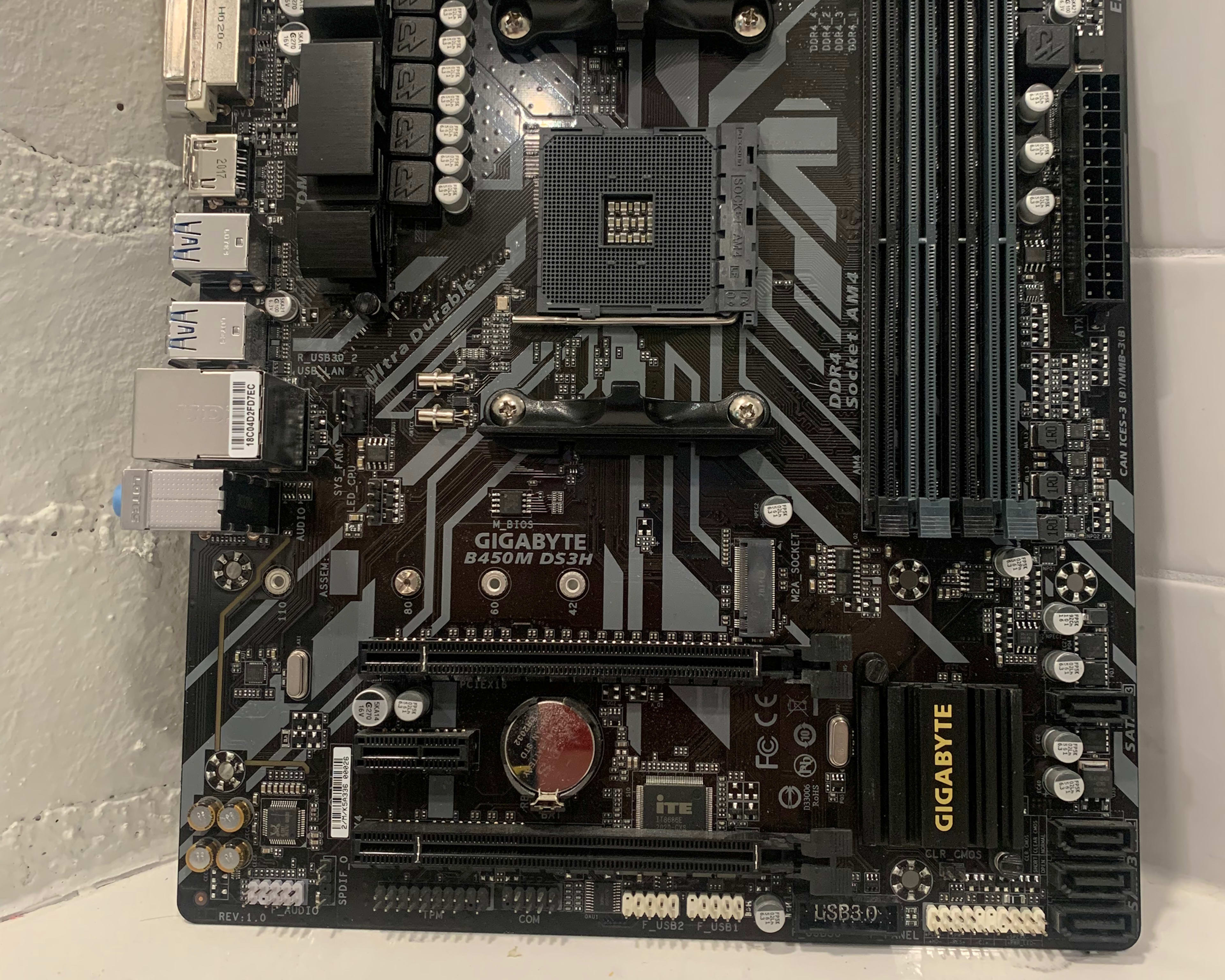 Gigabyte B450M DS3H Micro ATX Motherboard