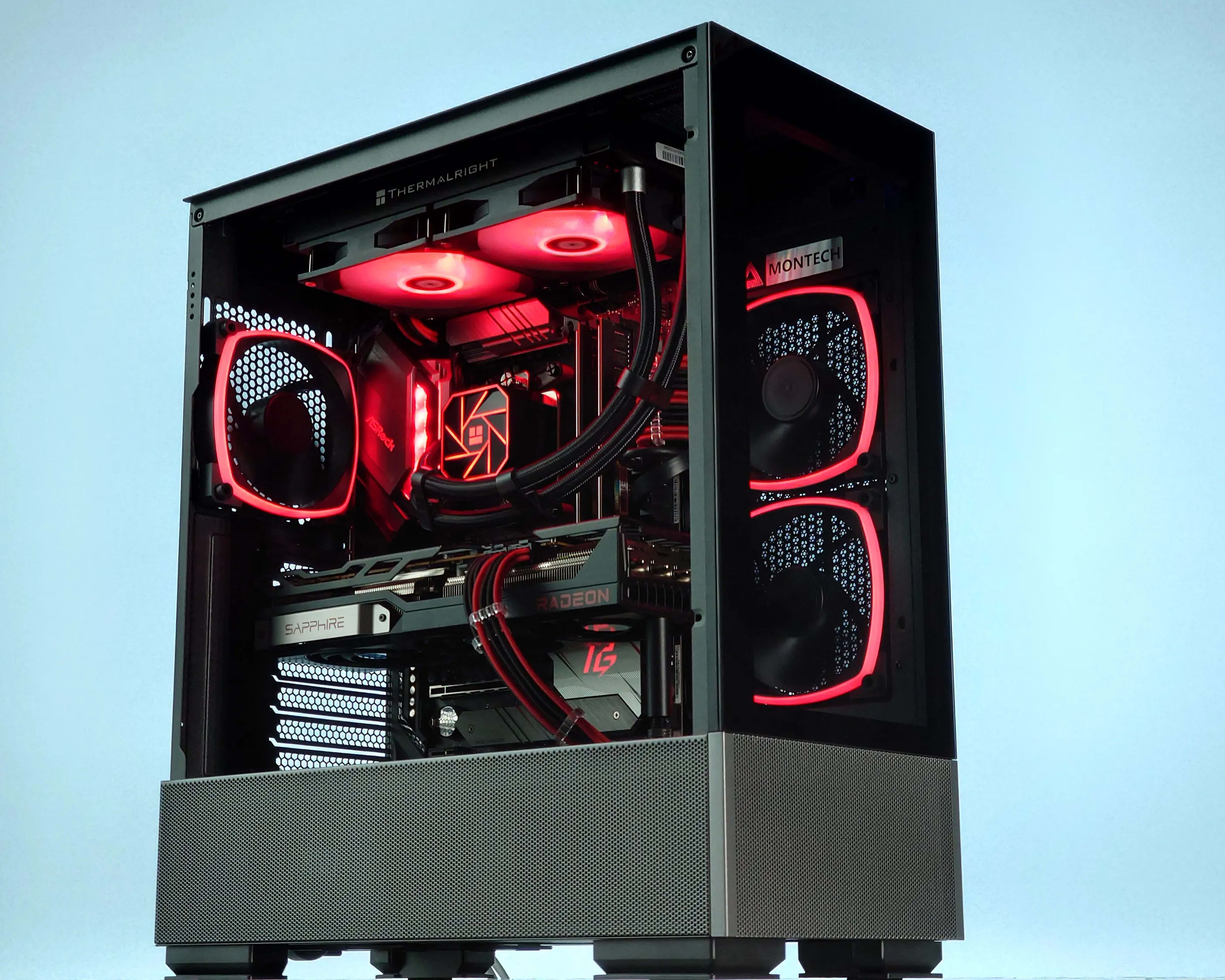 🖤❤️Liquid Cooled Gaming PC🚀AMD RX 6800 16GB🚀AMD Ryzen 7 5800X 8 core🚀32GB DDR4🚀1TB SSD