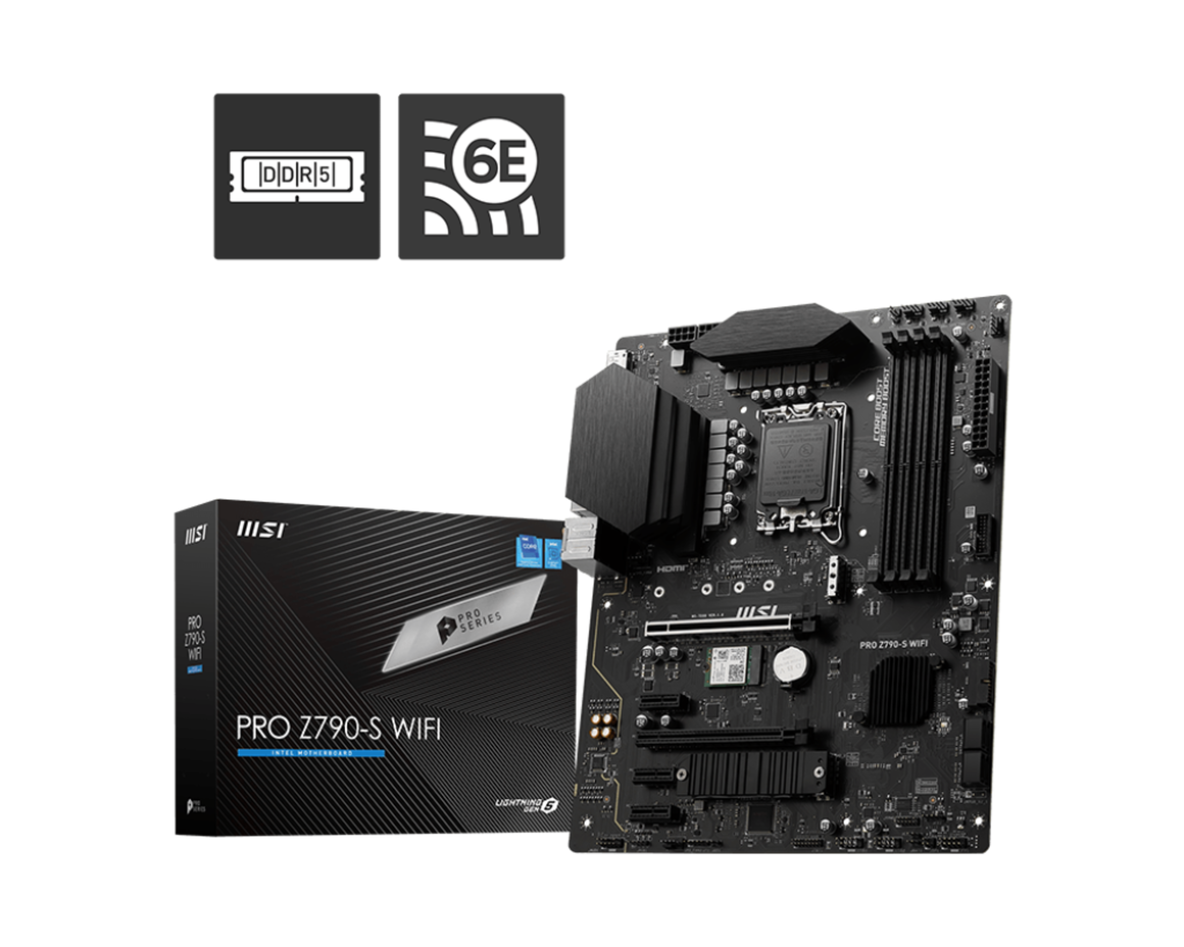 [New] MSI PRO Z790-S WIFI LGA 1700 ATX DDR5 SATA 6Gbps 2.5G LAN with Wi-Fi 6E Motherboard