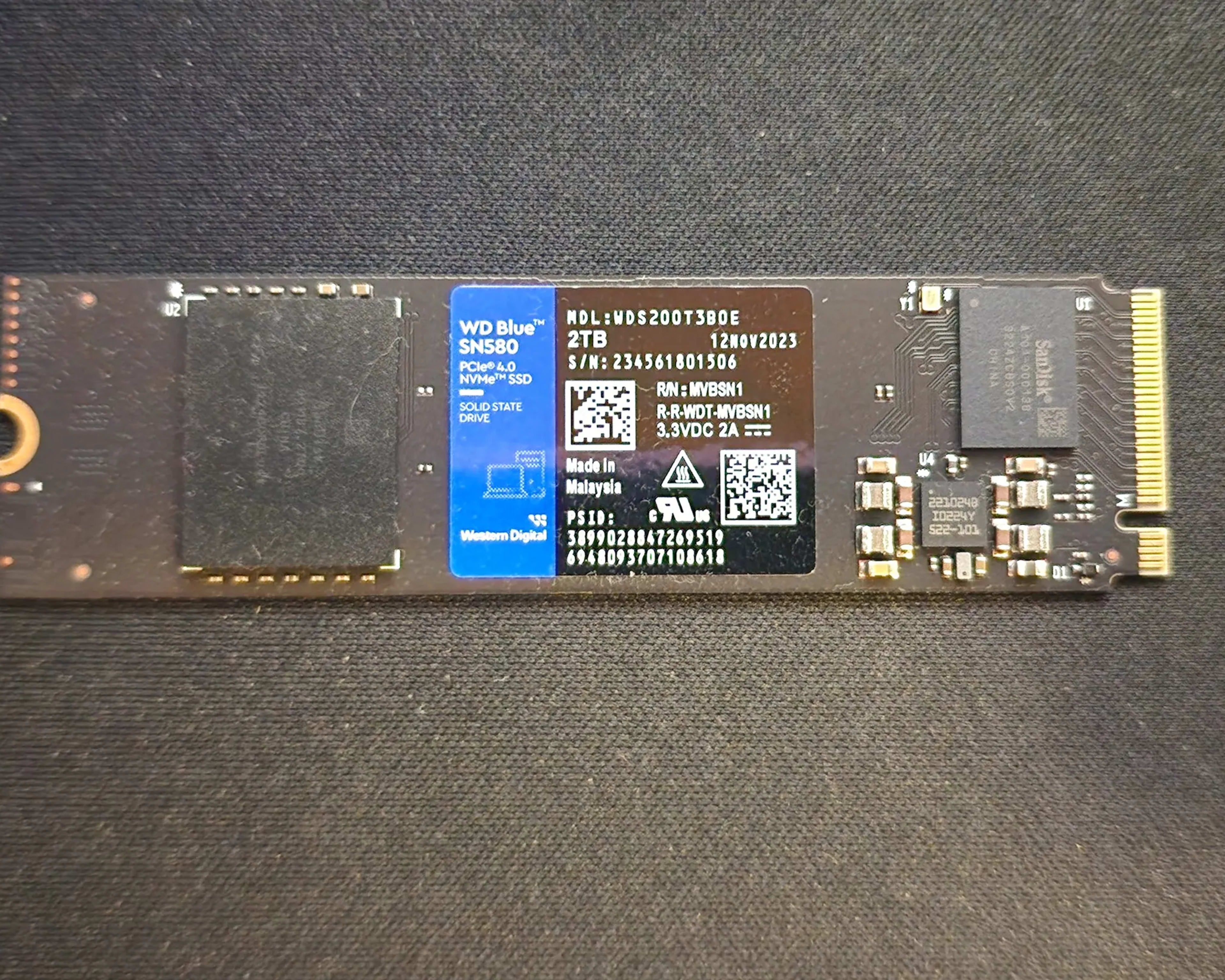 WD Blue SN580 NVMe™ SSD 2tb